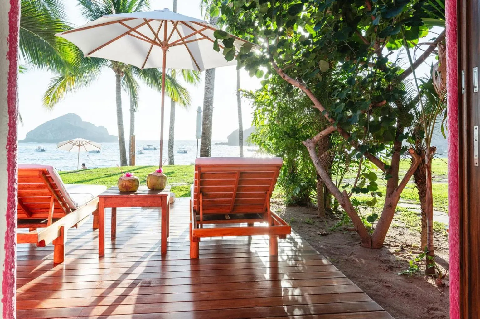 Patio in Playa Rosa Bungalows Careyes