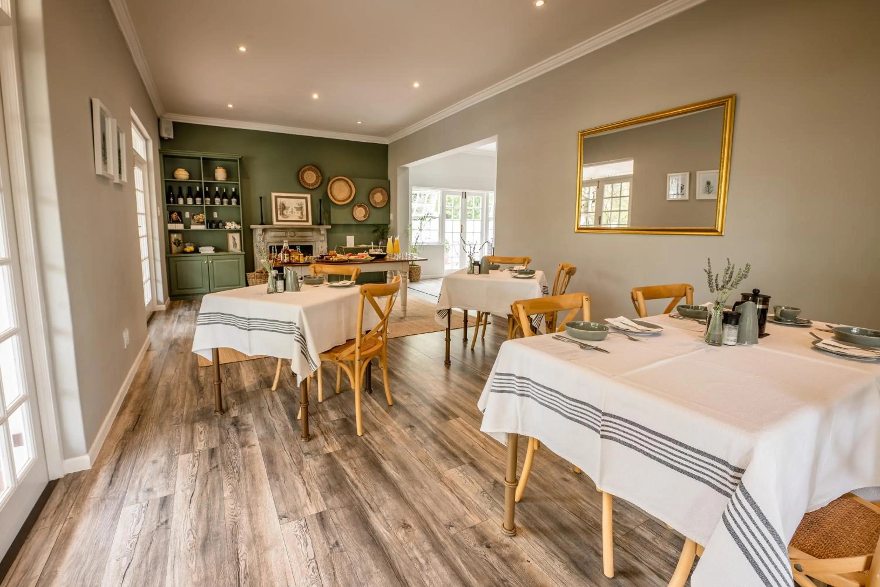 Seating area in Corner House Residence