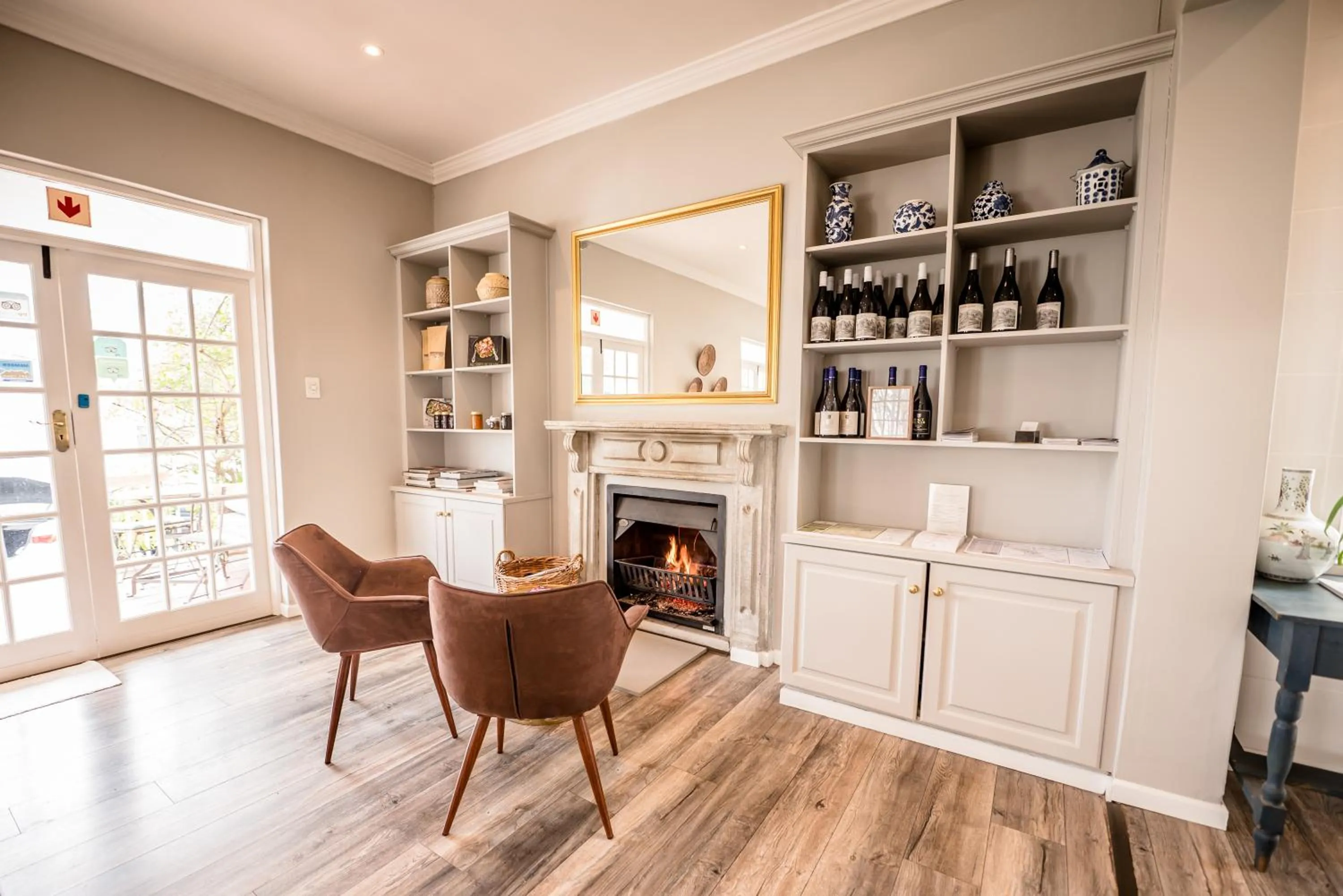 Living room in Corner House Residence