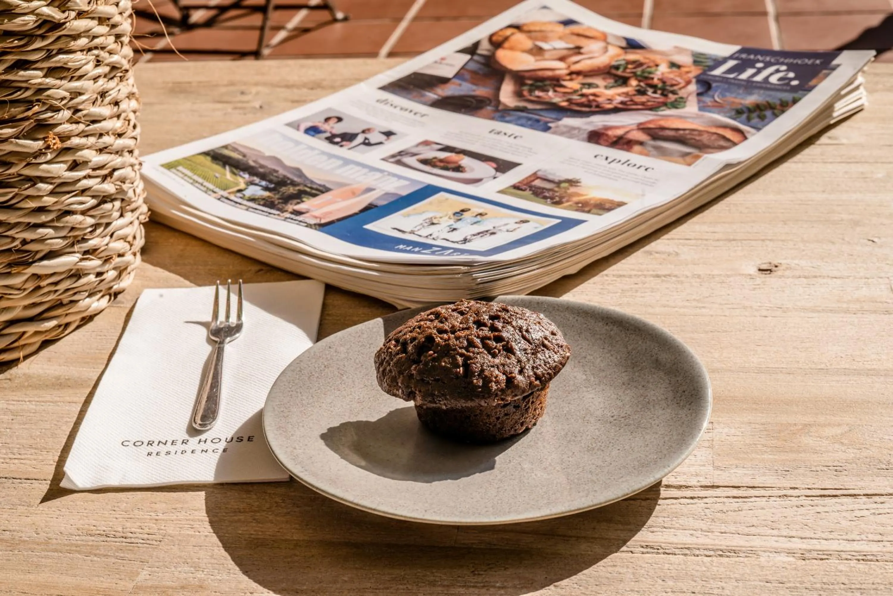 Patio in Corner House Residence