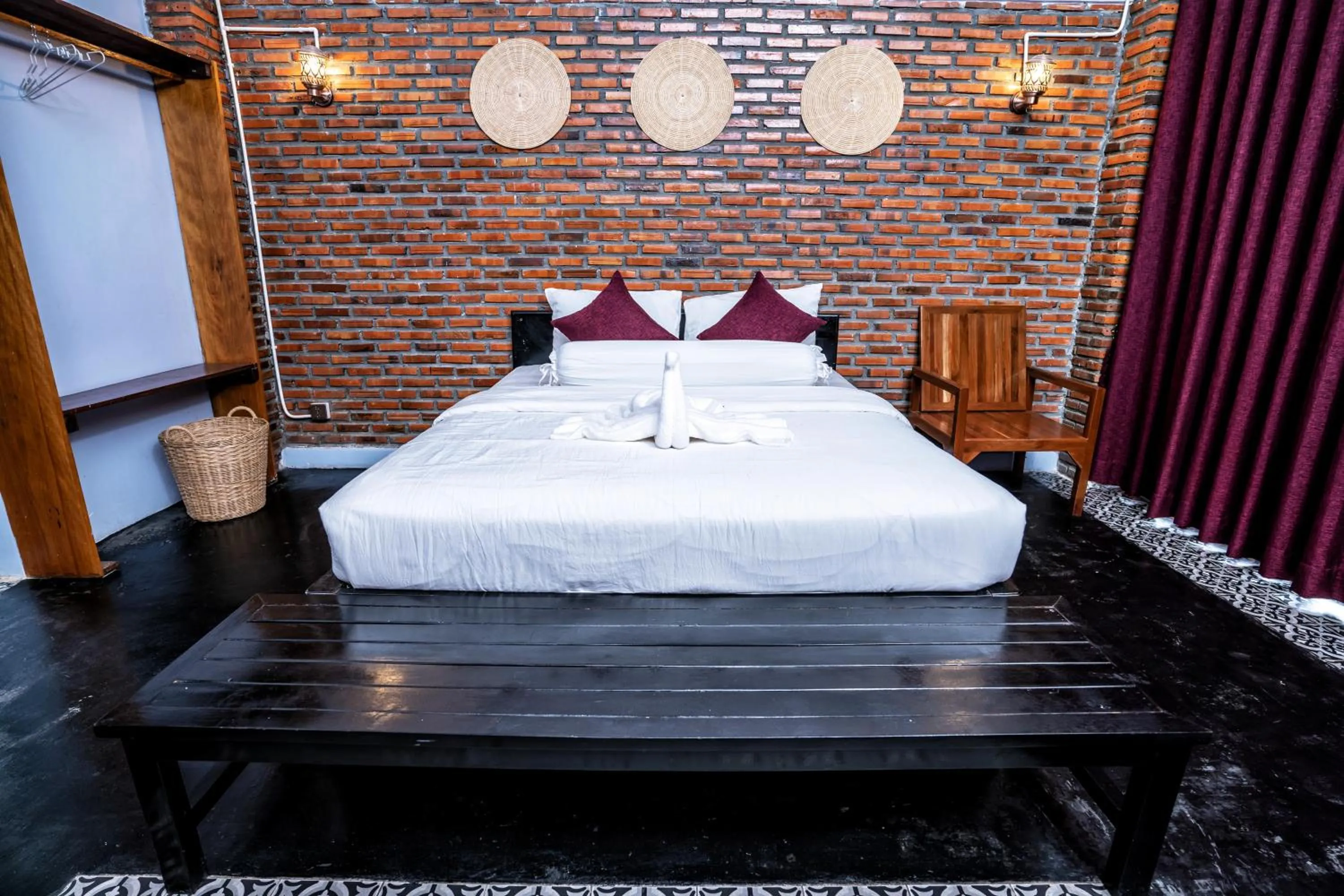 Bed in Bat Rice Resort