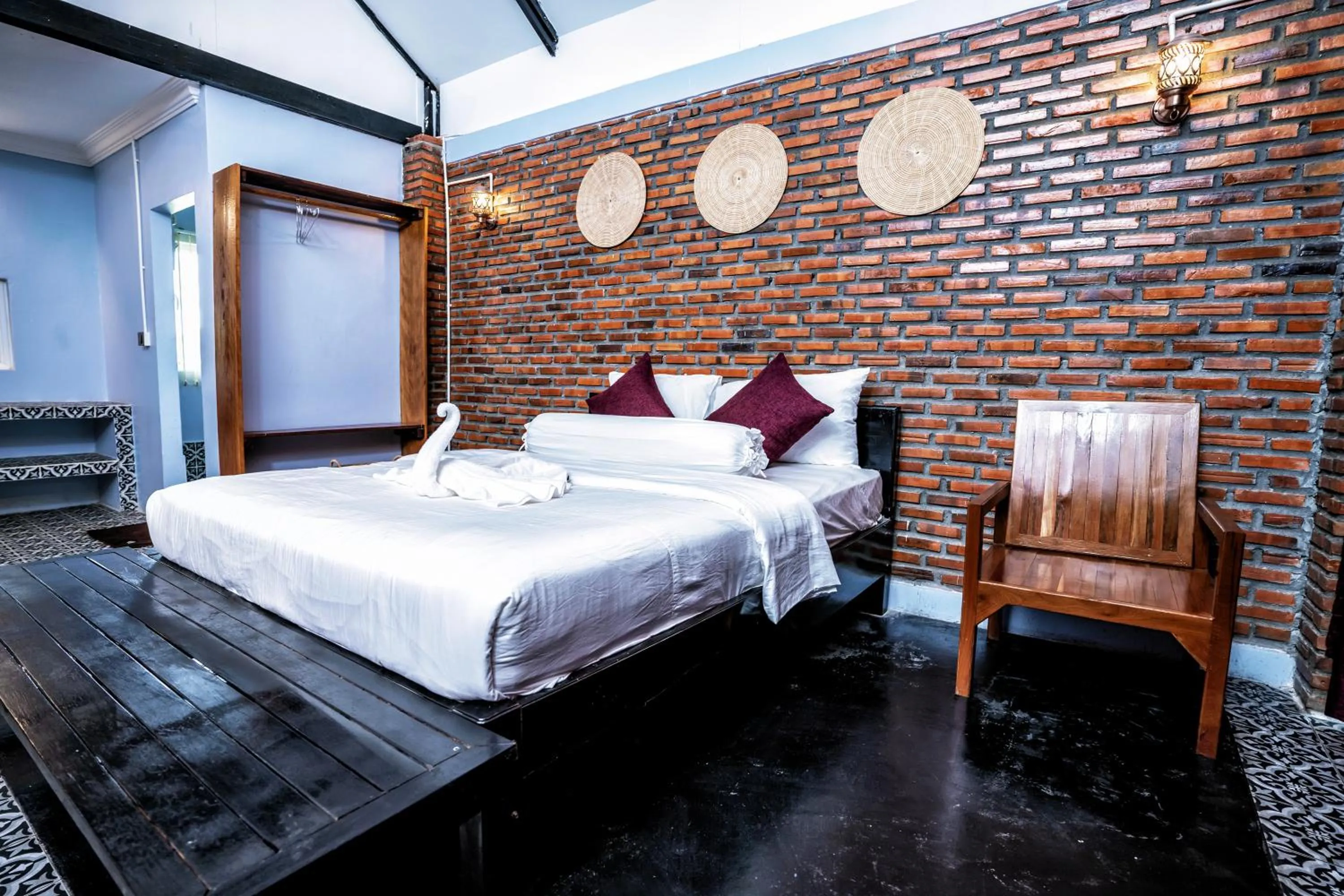 Bed in Bat Rice Resort