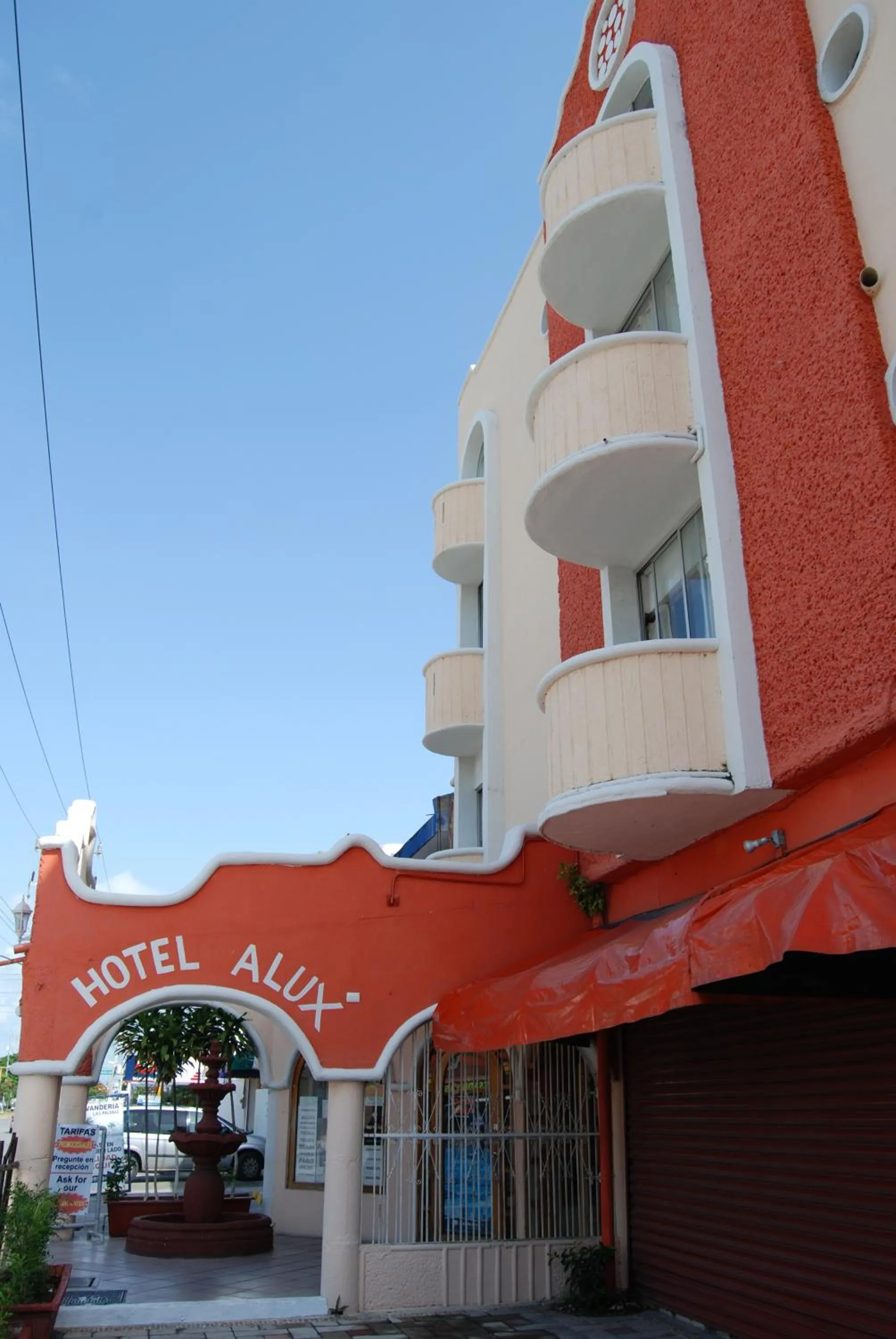 Facade/entrance in Hotel Alux Cancun