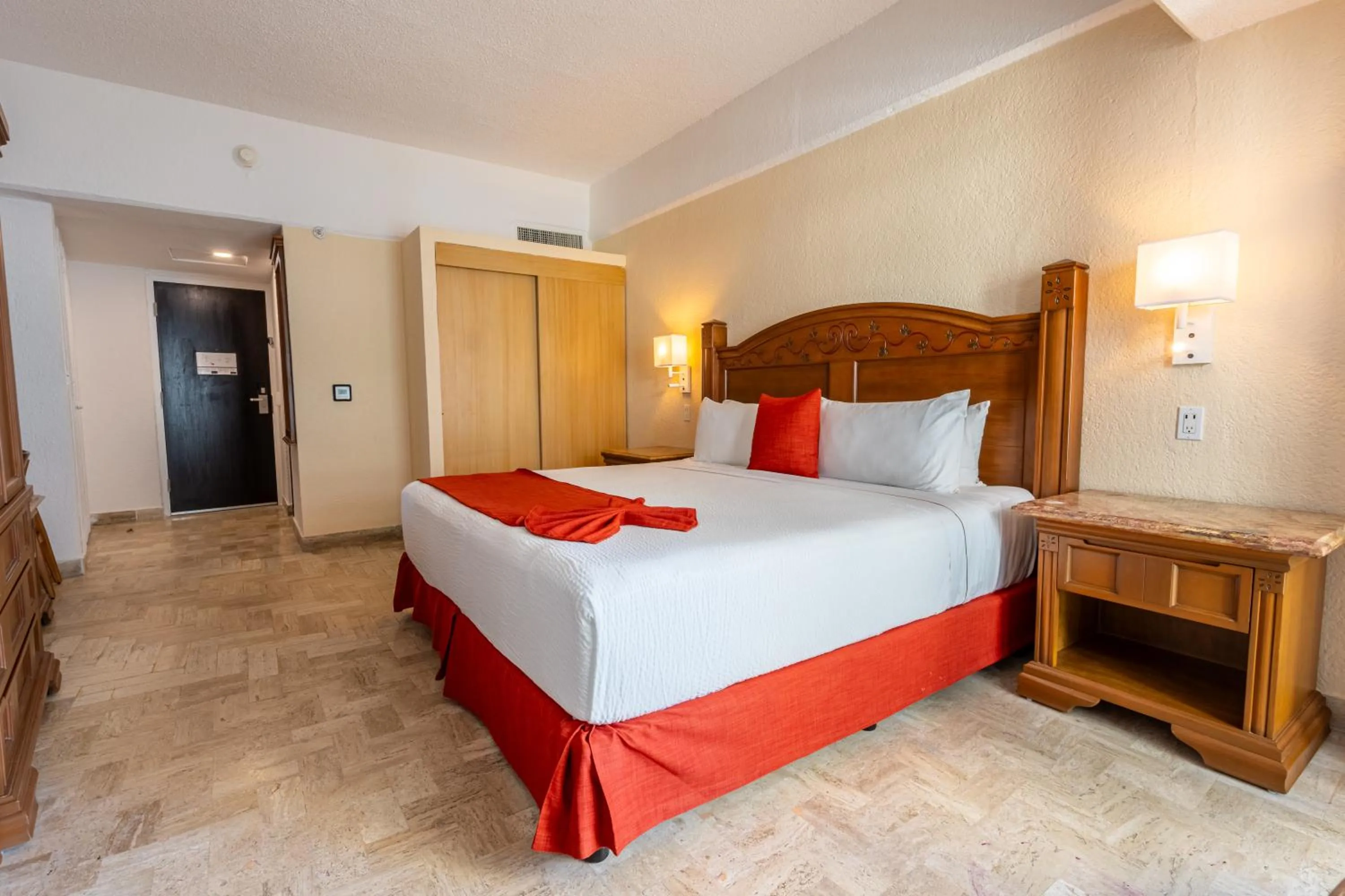 Bed in Copacabana Beach Hotel Acapulco