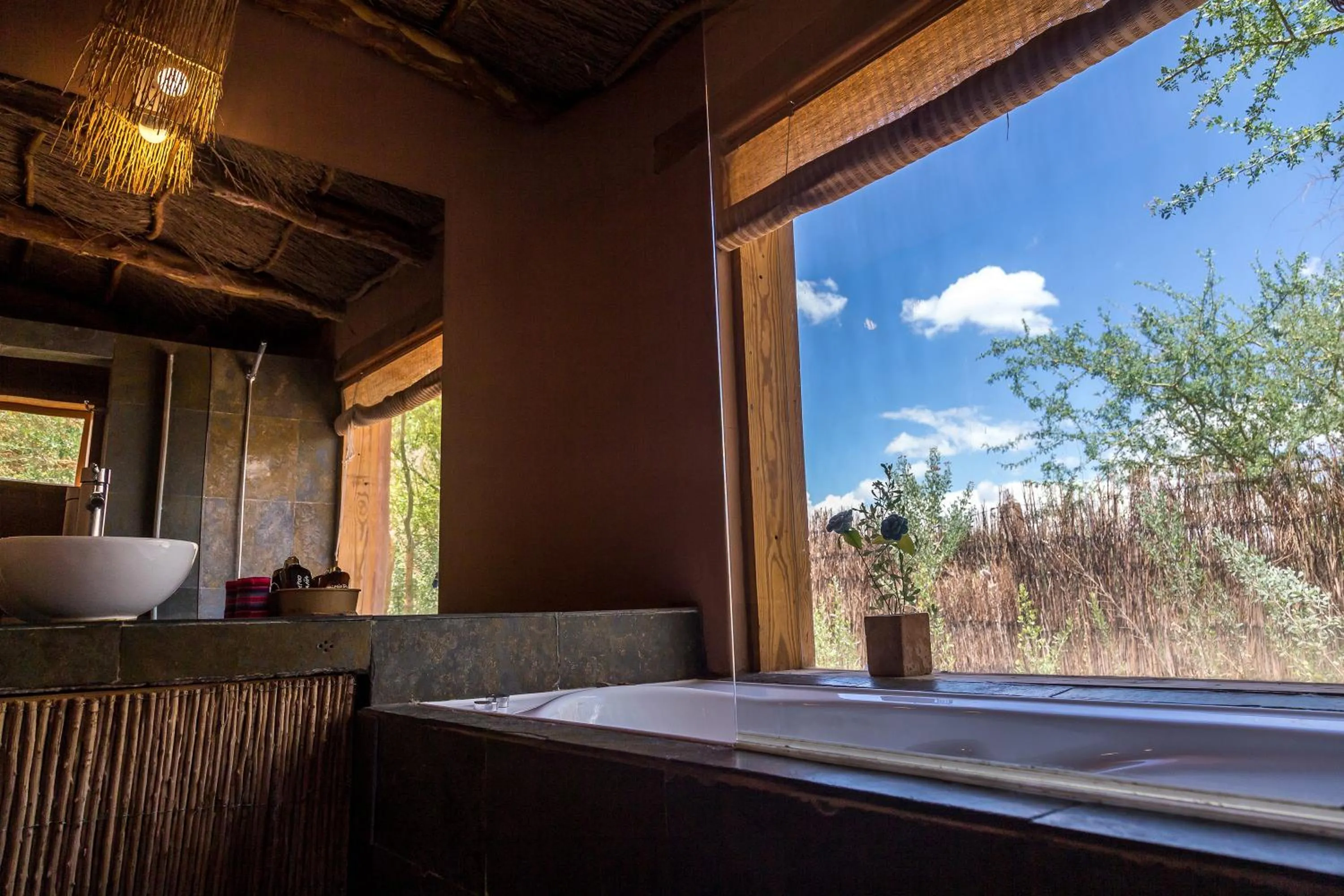 Bathroom in Eco-Lodge El Andinista