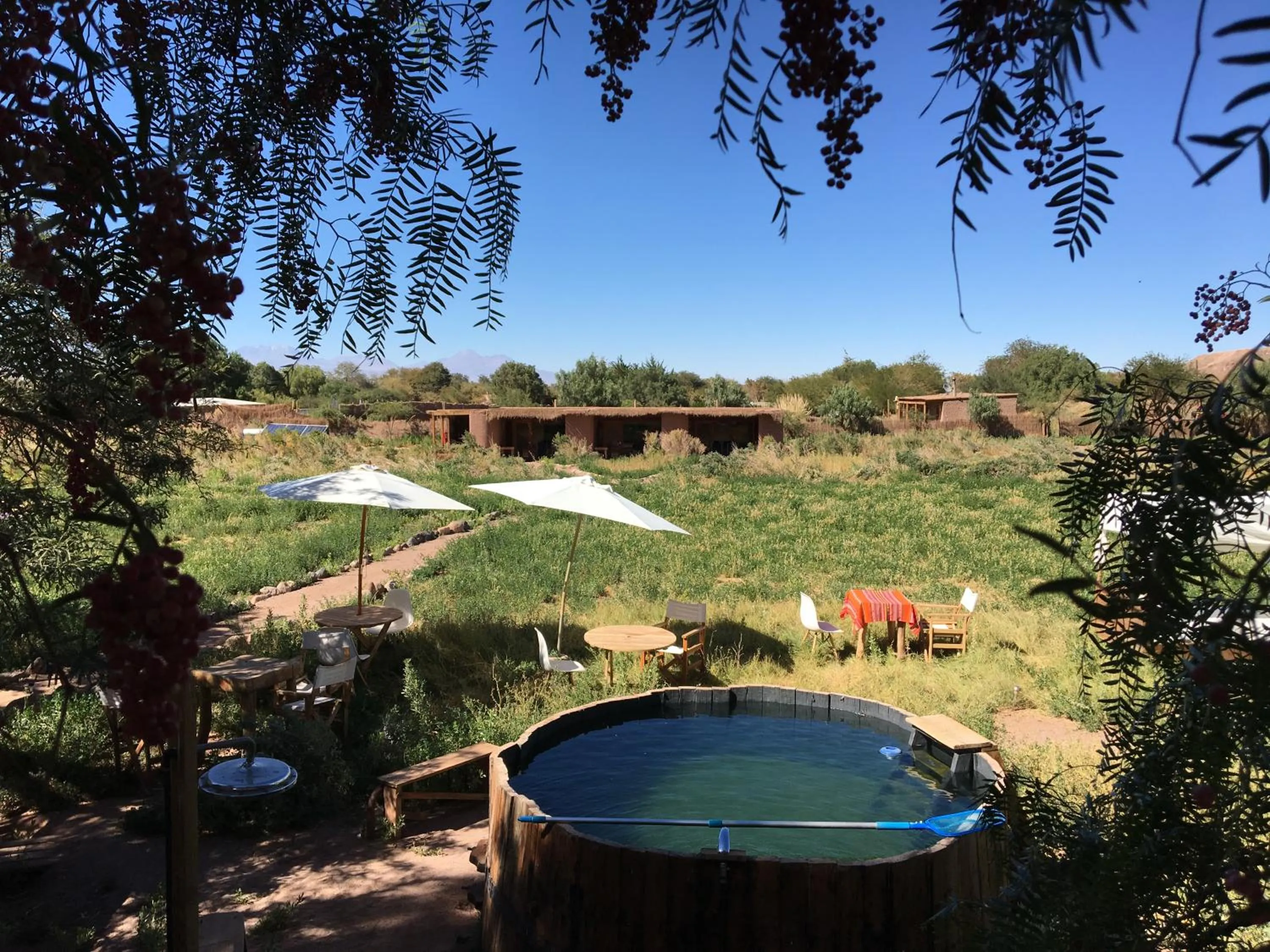 Swimming pool in Eco-Lodge El Andinista