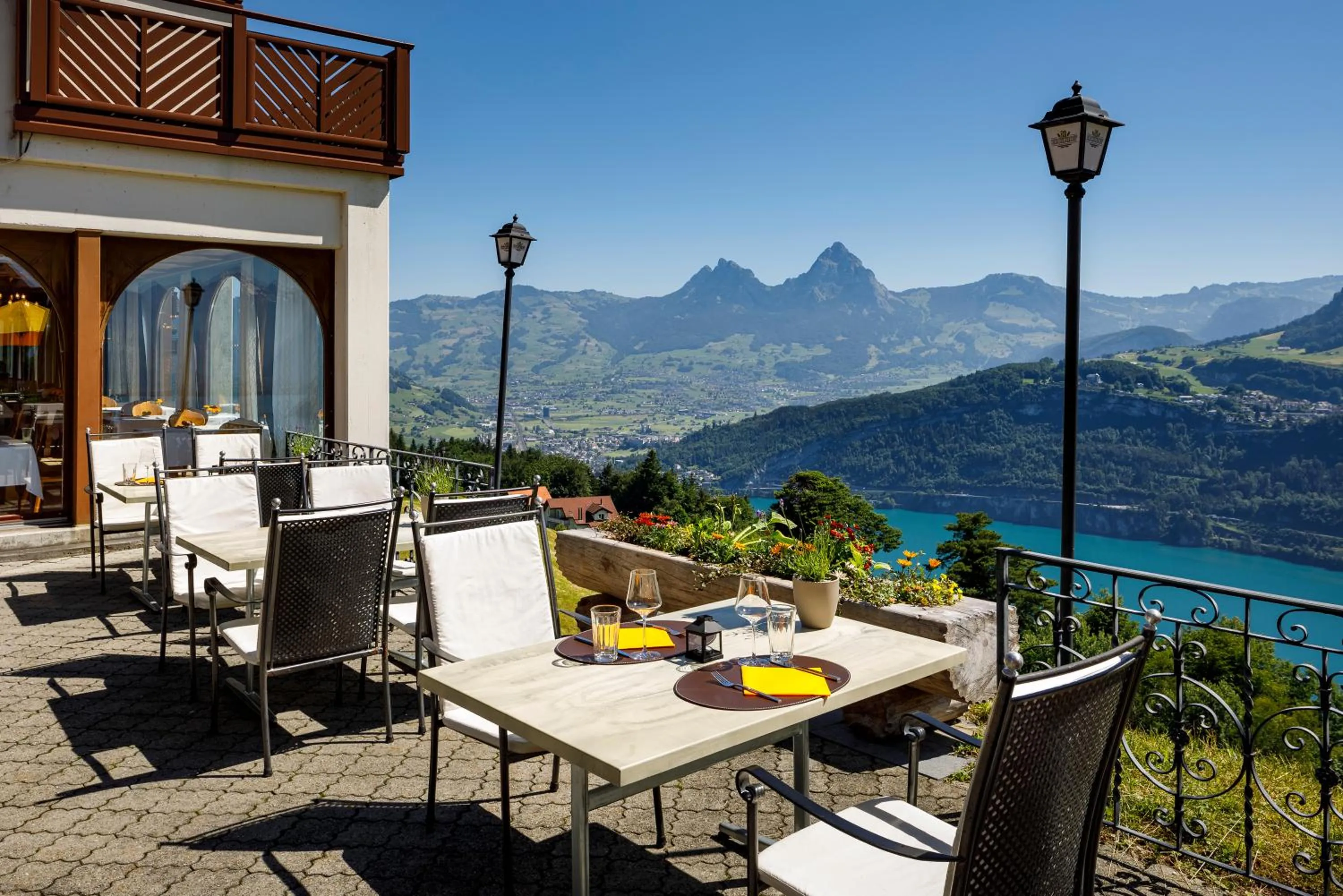 Balcony/Terrace in Hotel und Naturhaus Bellevue