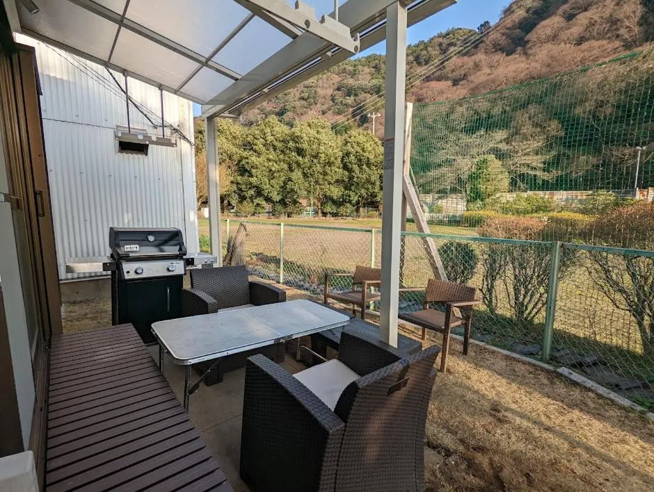 Balcony/Terrace in 箱根湯本 川風荘 - Hakone Yumoto Kawakazesou