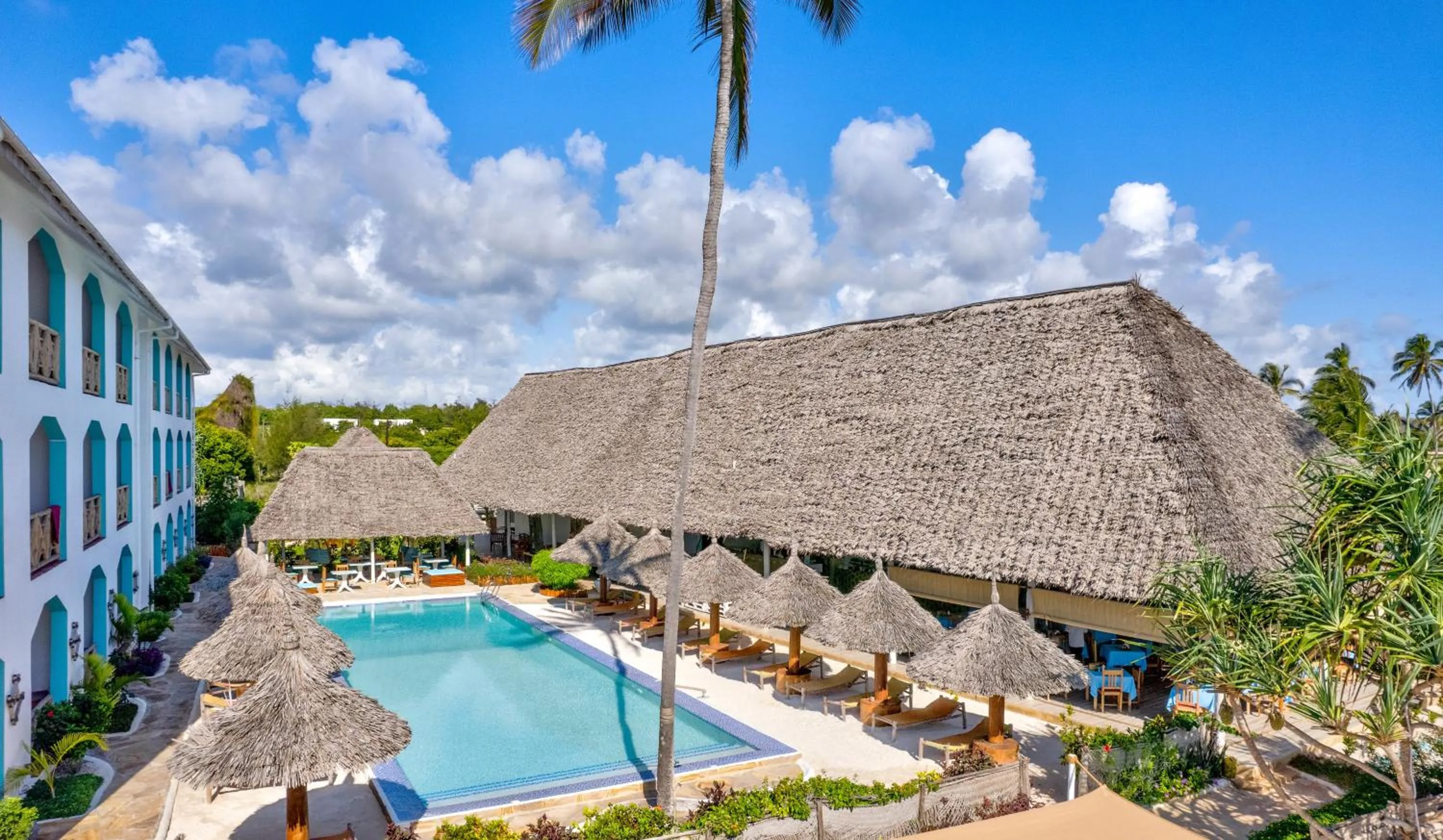 Pool view in AHG Sun Bay Mlilile Beach Hotel