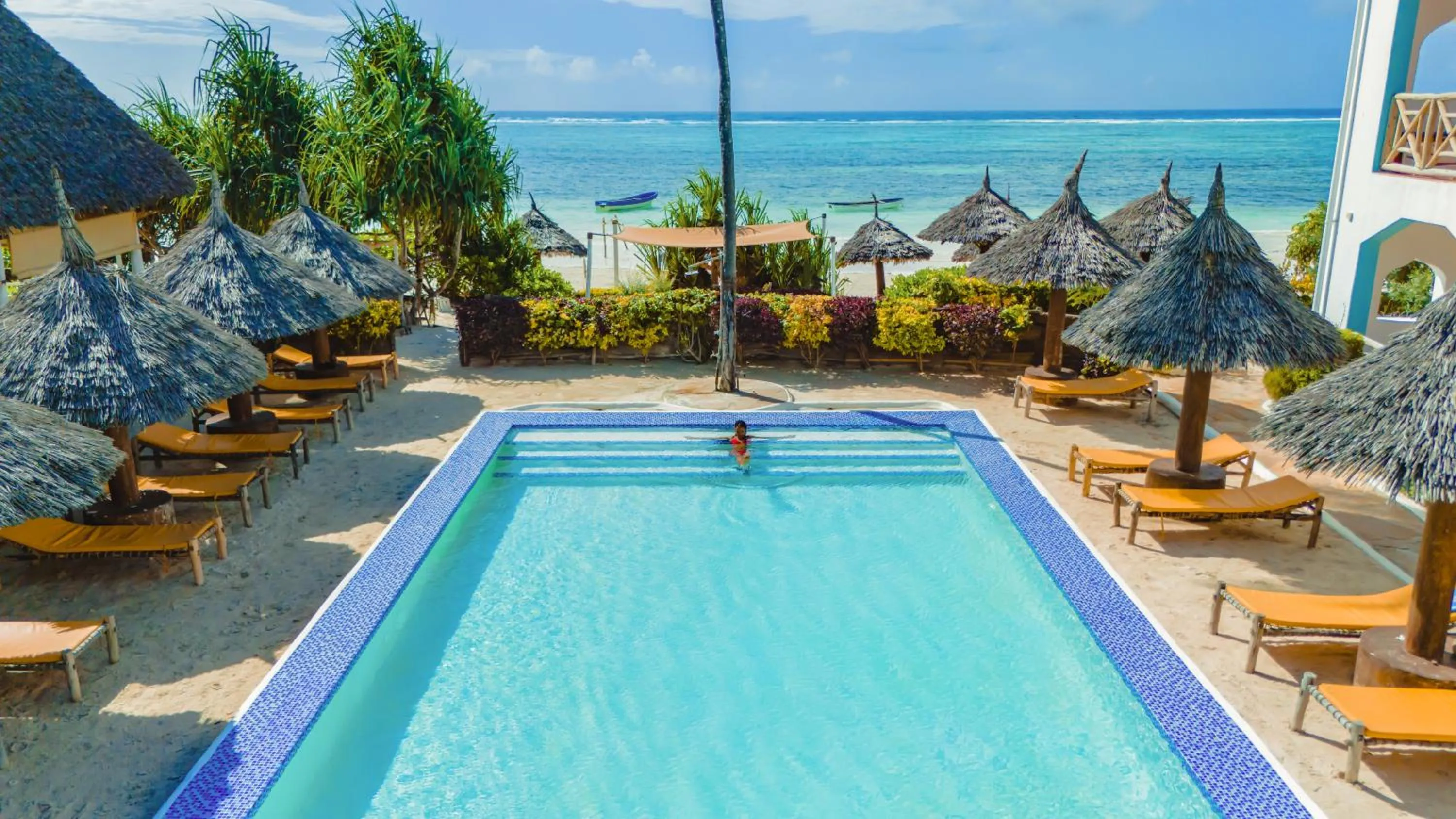 Swimming pool in AHG Sun Bay Mlilile Beach Hotel