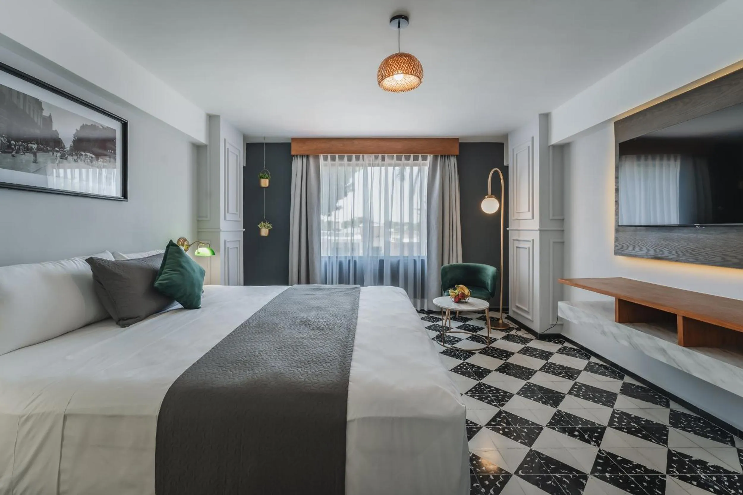 Bed in Gran Hotel Panamericana, Mérida