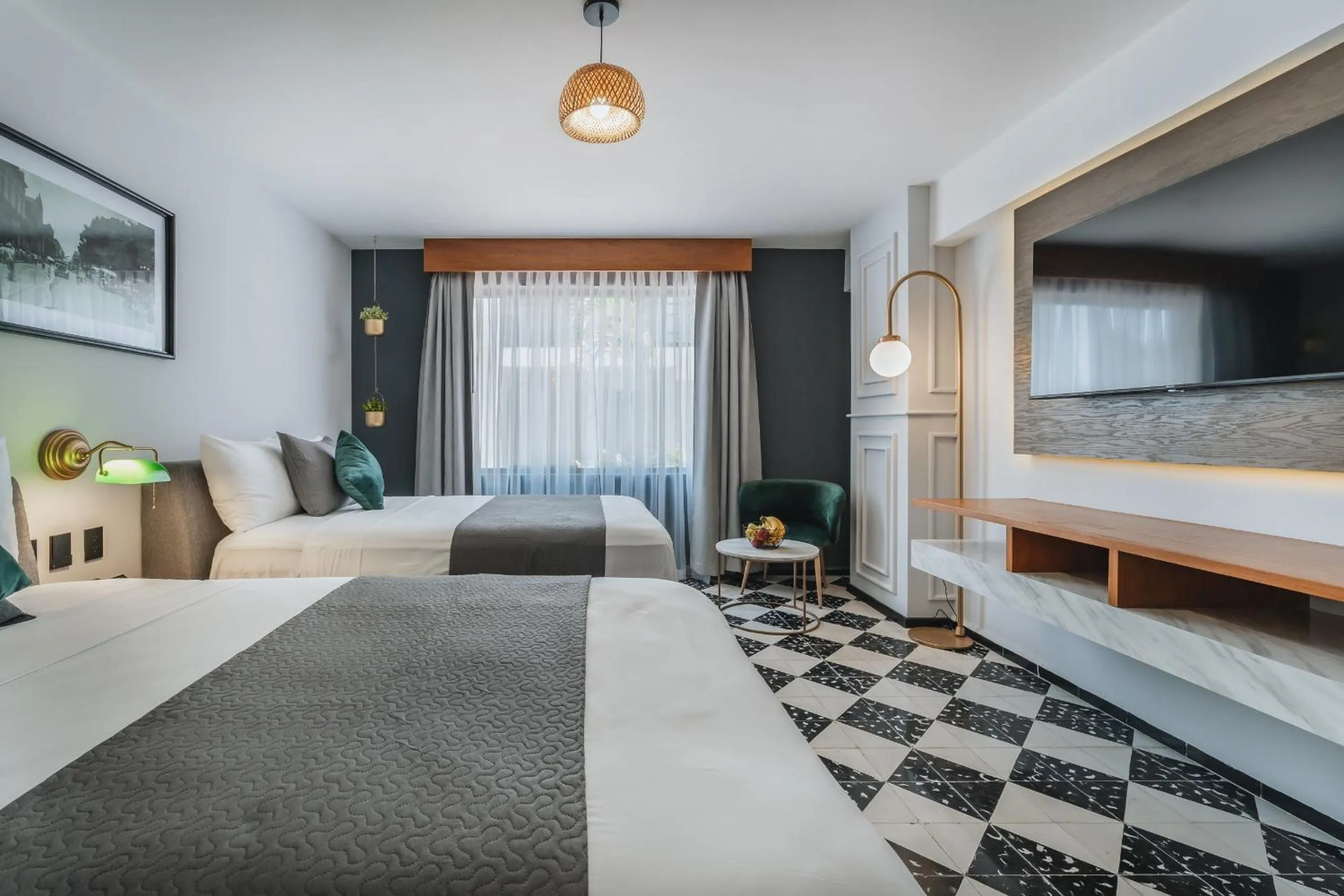 Bed in Gran Hotel Panamericana, Mérida