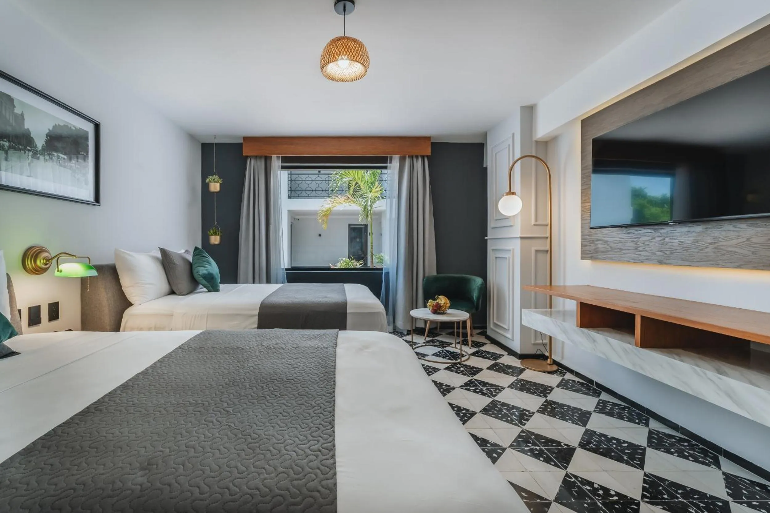 Bed in Gran Hotel Panamericana, Mérida