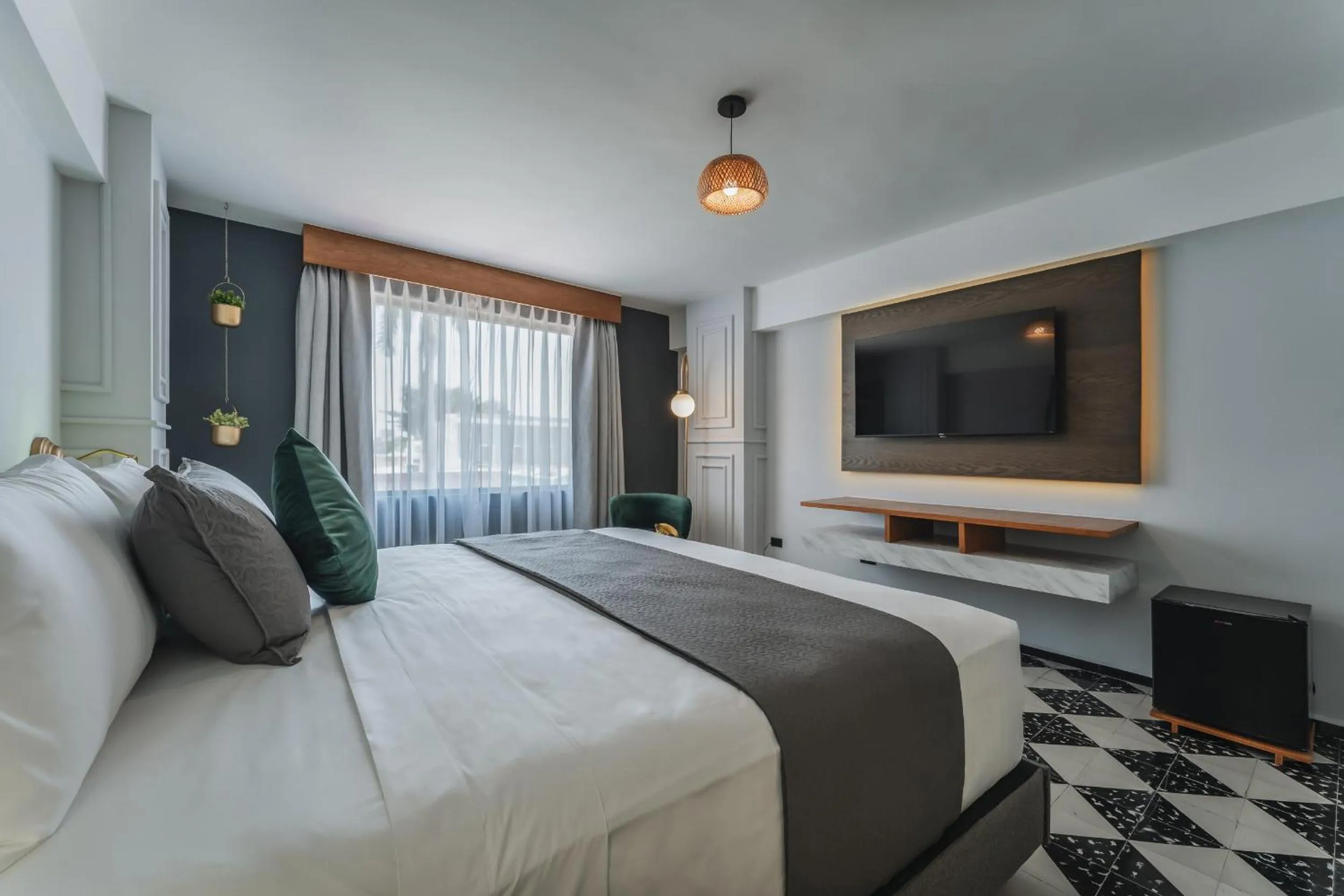 Bed in Gran Hotel Panamericana, Mérida