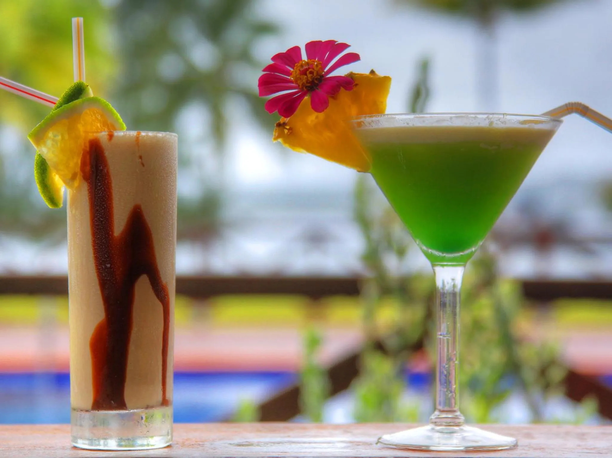 Alcoholic drinks in Beachfront Resort