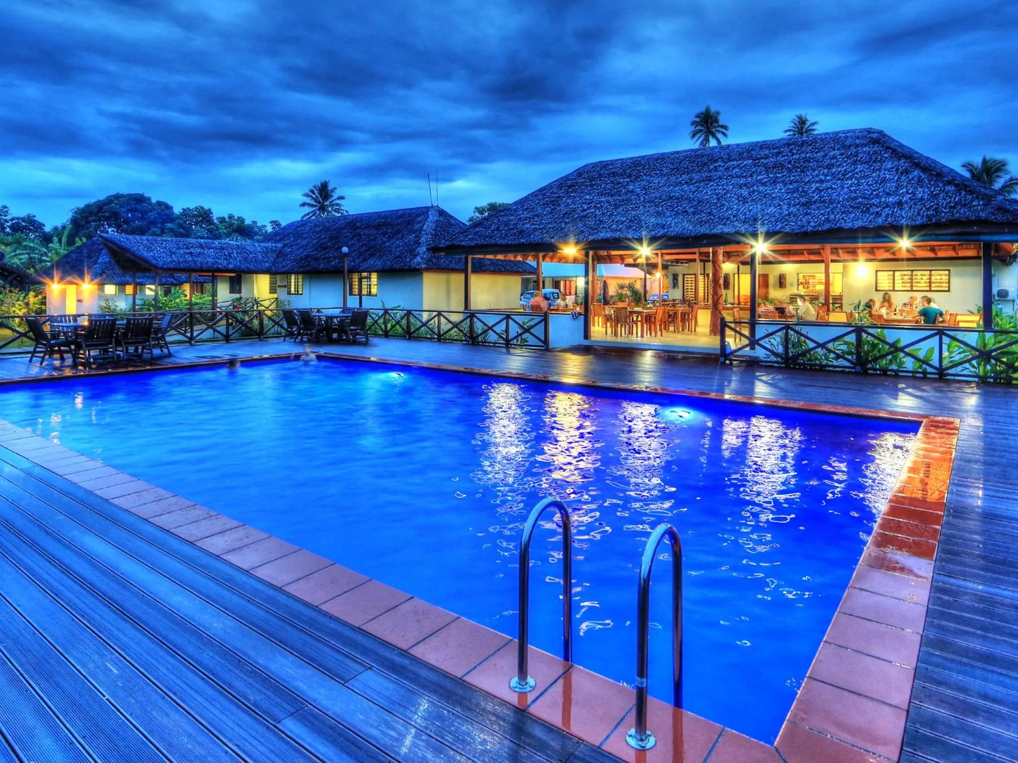 Swimming pool in Beachfront Resort