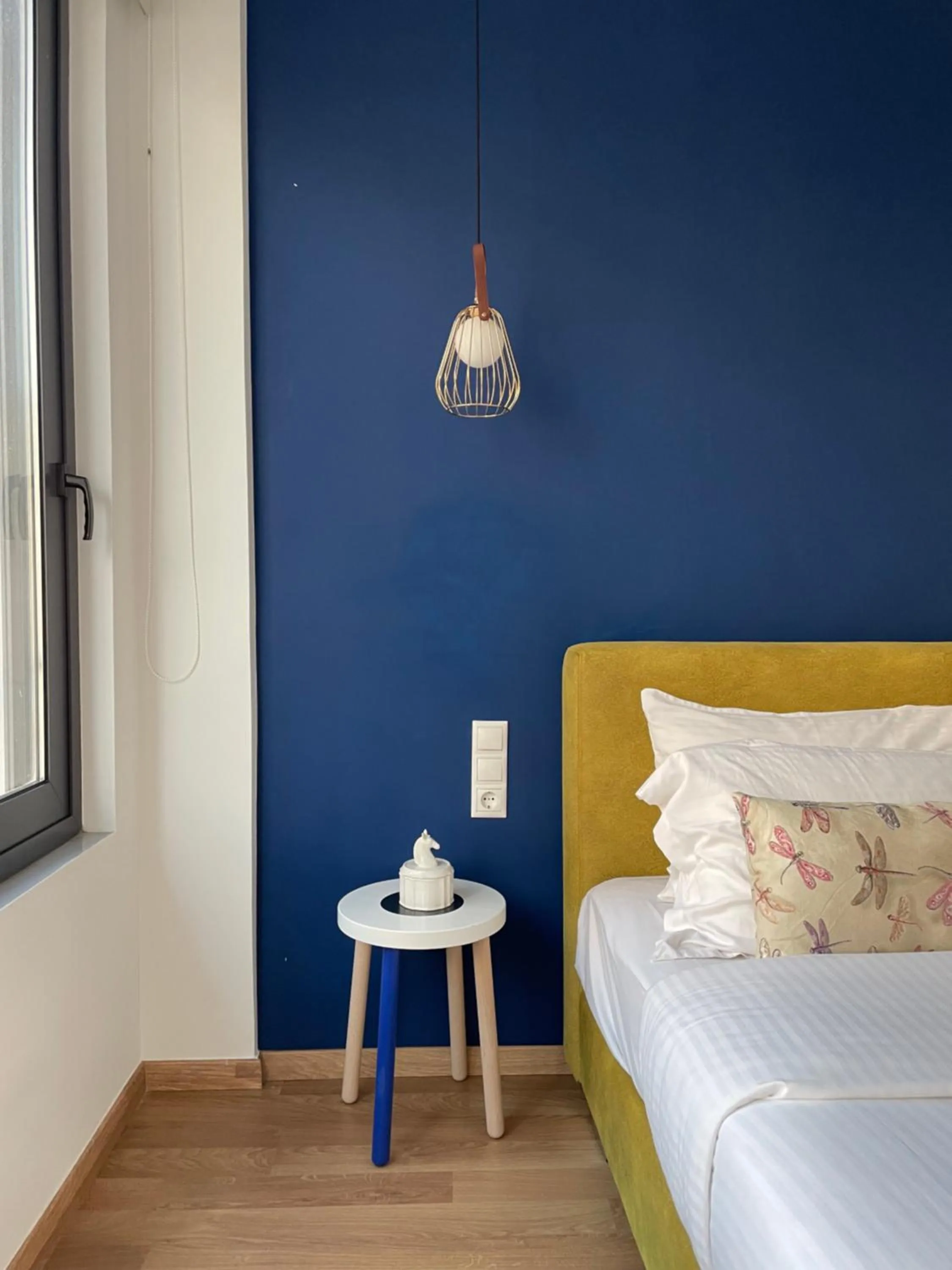 Bed in Iasonos Suites Athens