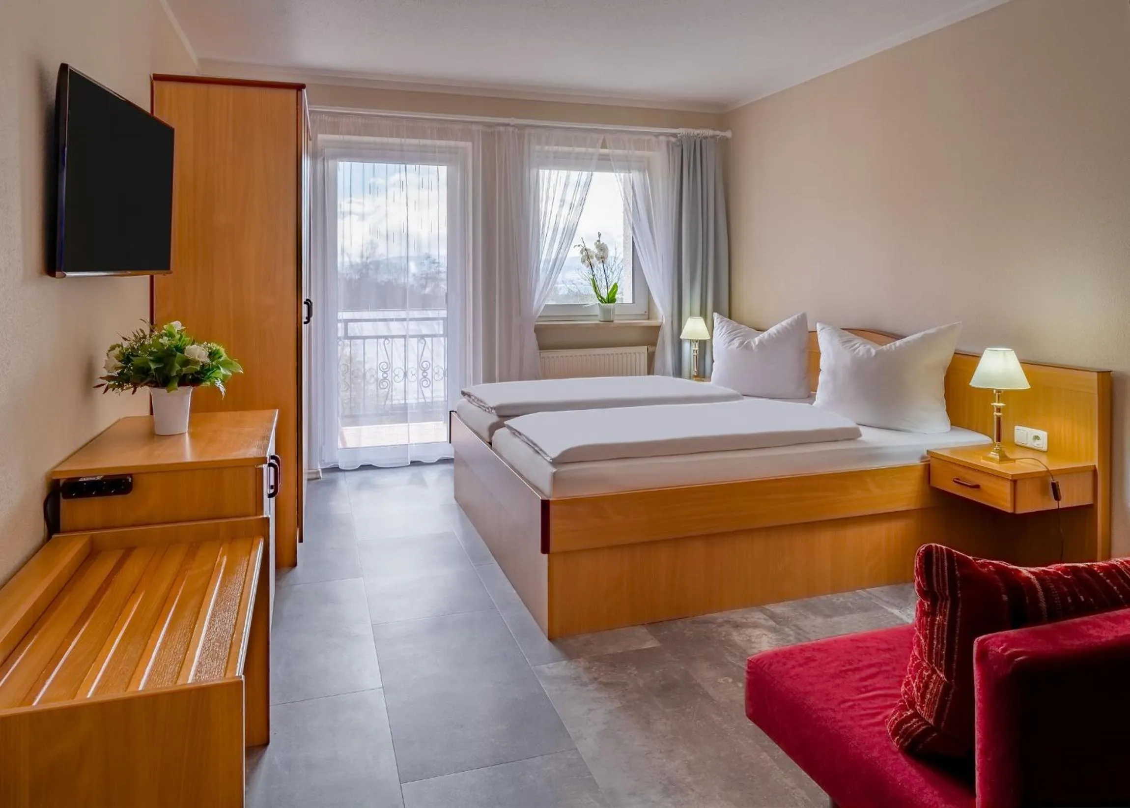 Photo of the whole room, Bed in Hotel Riesberghof