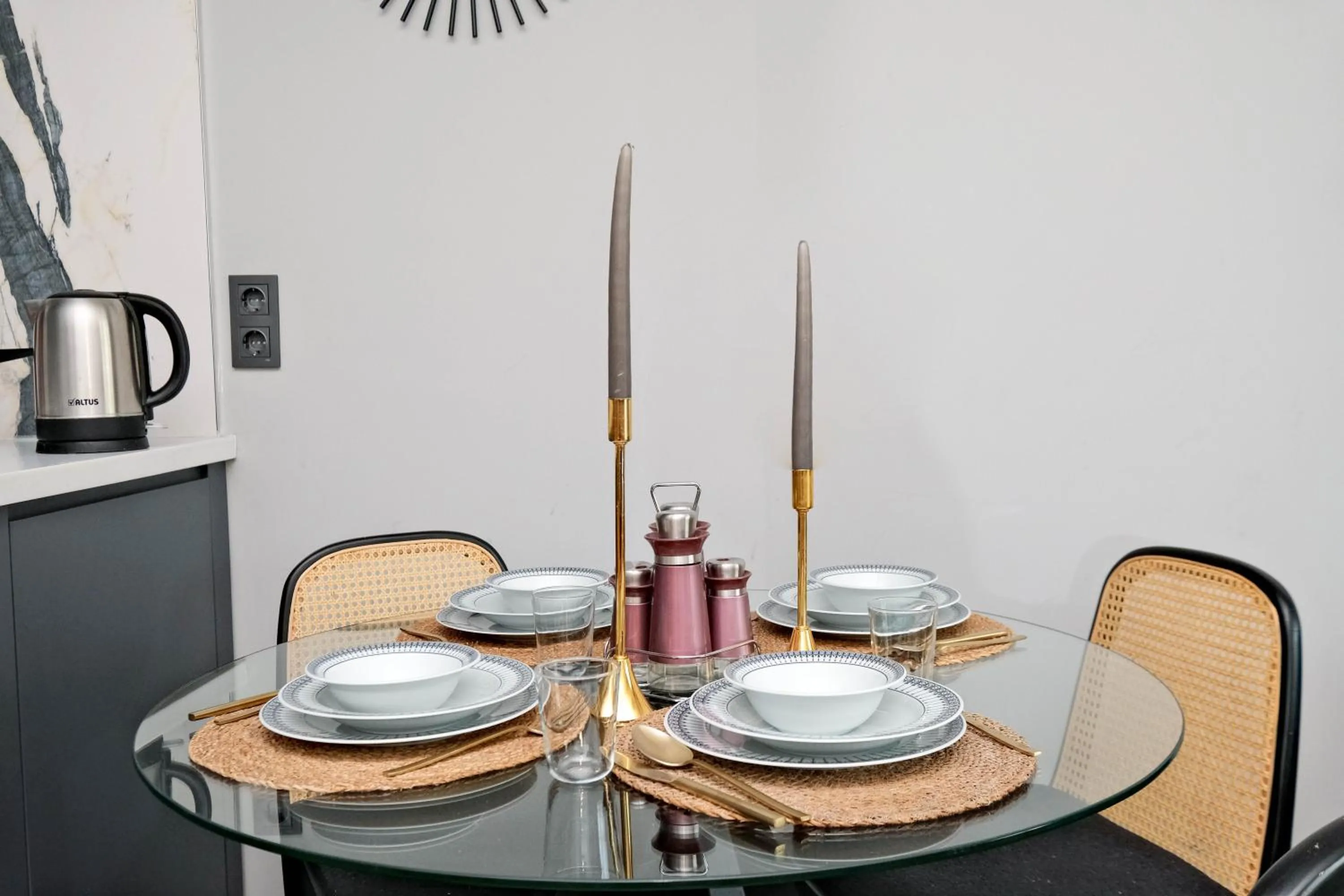 Dining area in Benesta Residence by NewInn