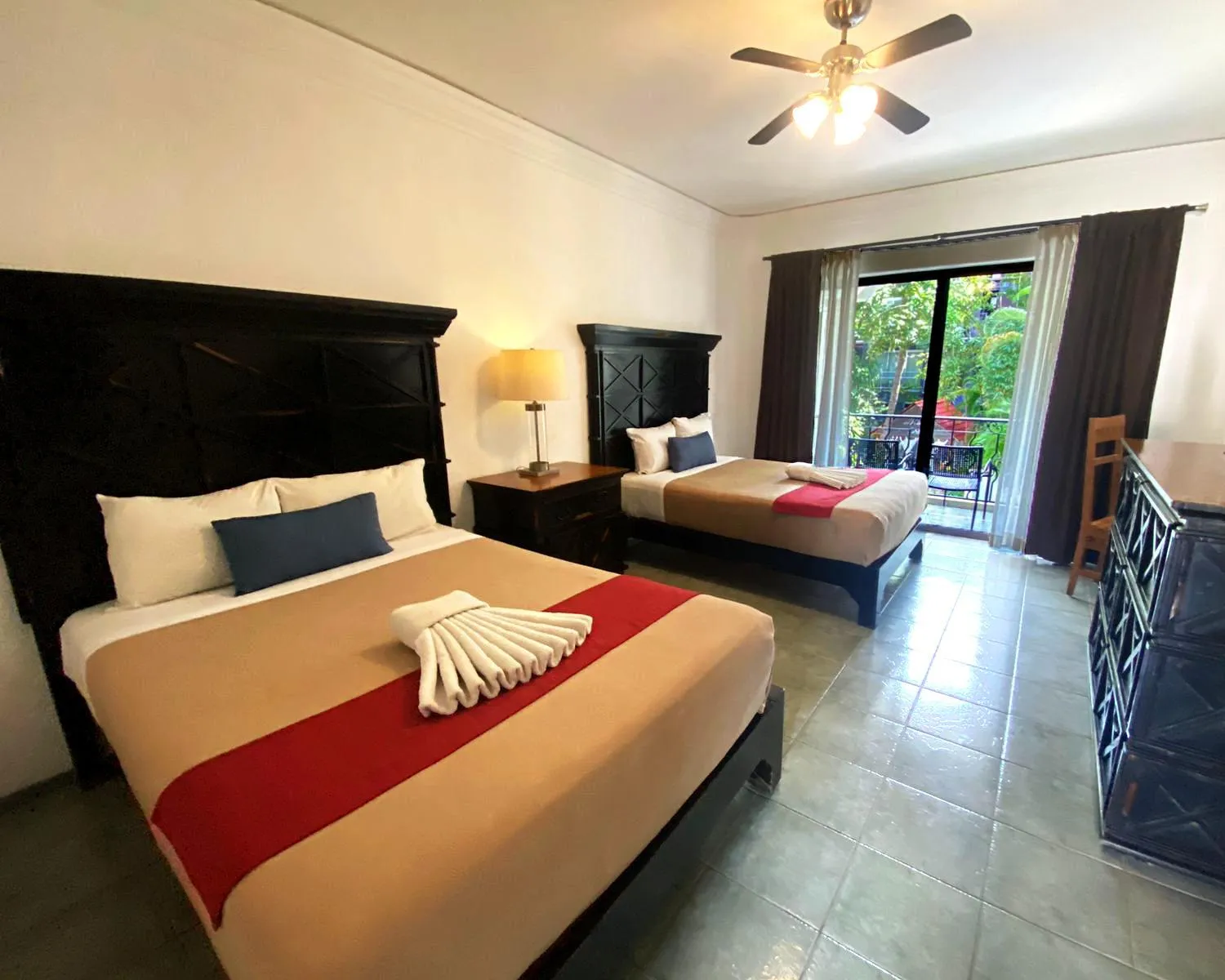 Bed in Hacienda Paradise Hotel