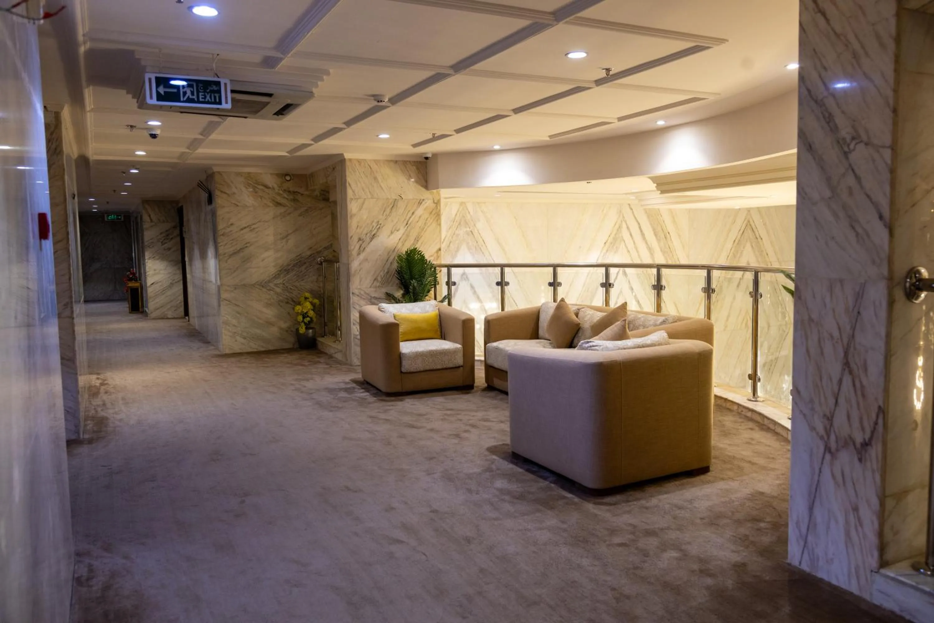 Inner courtyard view in Burj Al Hayat Hotel Suites - Al Olaya