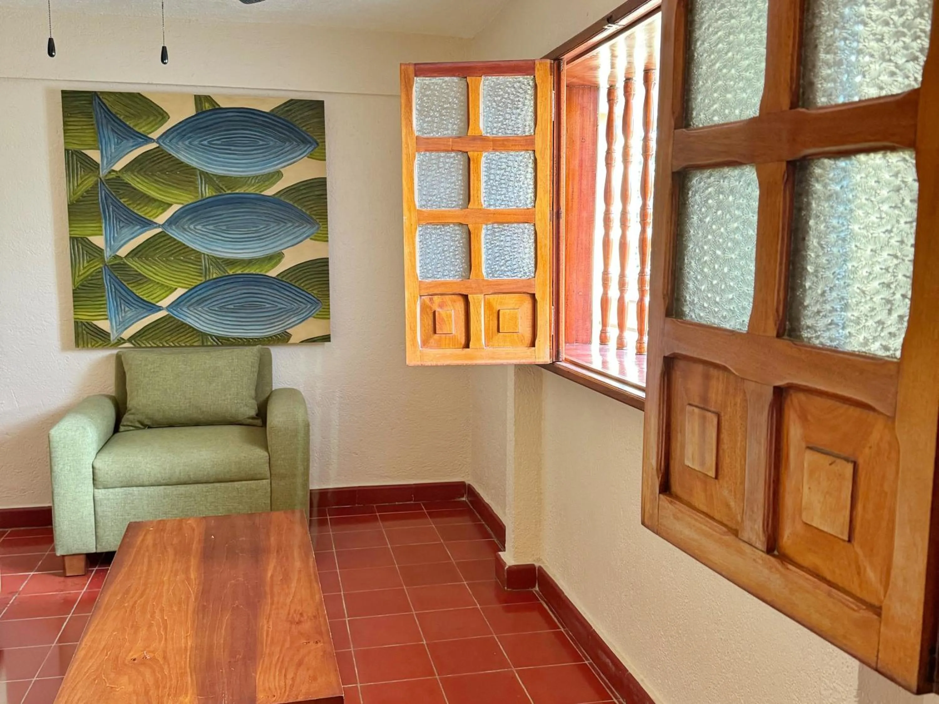 Living room in Hotel Casa Colonial Cozumel