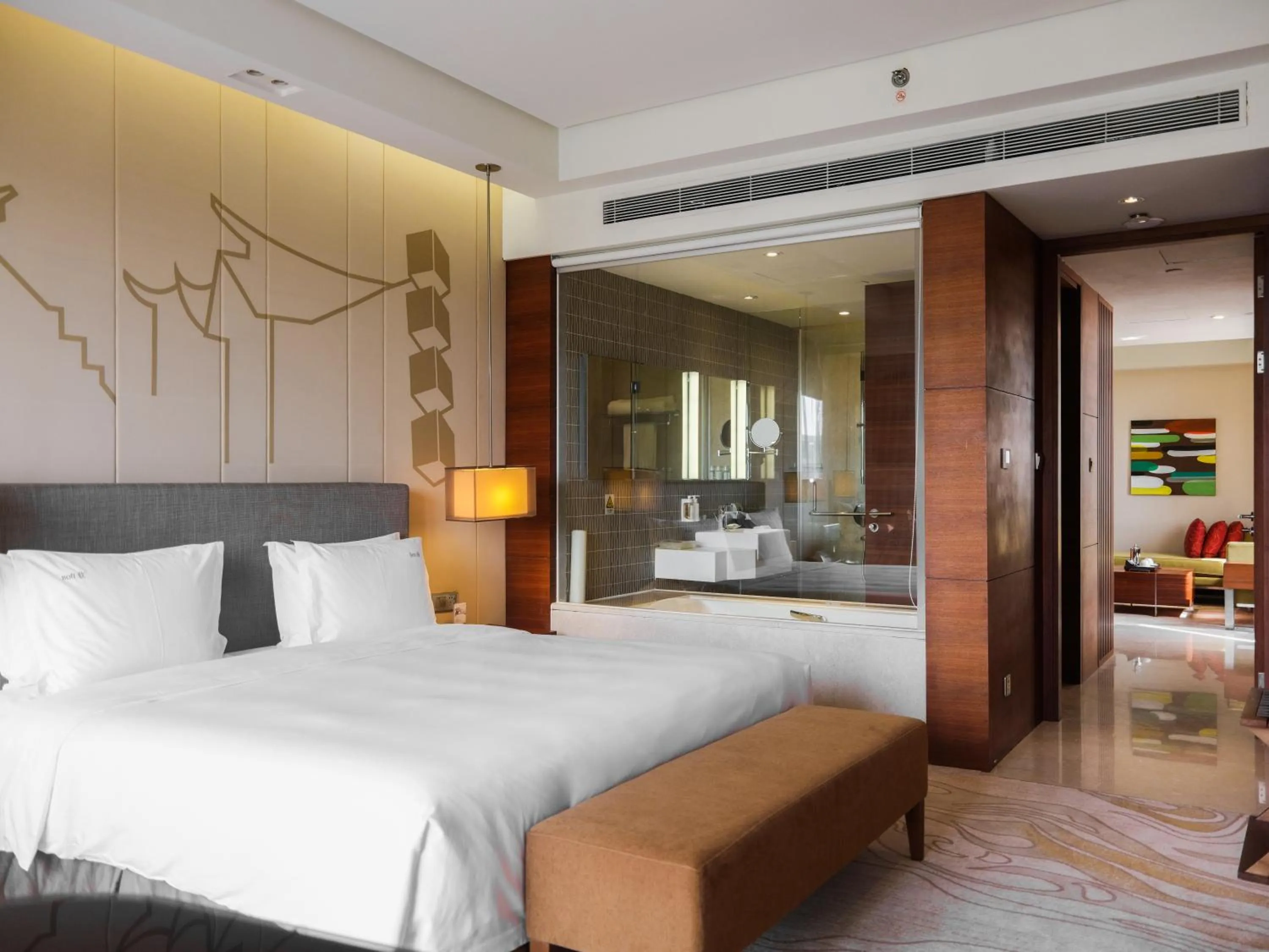 Bedroom, Bed in Holiday Inn Shanghai Hongqiao by IHG - near by Hongqiao Airport & NECC