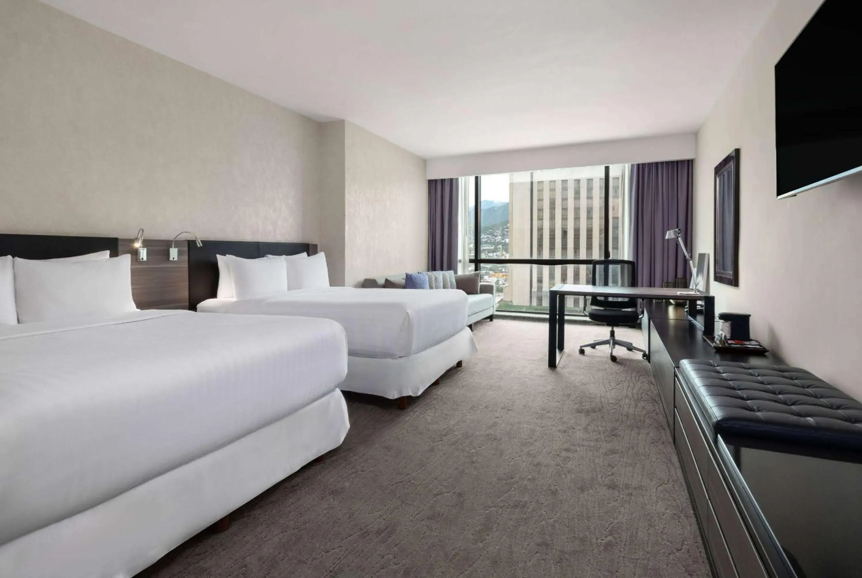 Deluxe Room with Two Queen Beds, Non-Smoking in Wyndham Monterrey Ambassador Centro Deluxe Room with Two Queen Beds, Non-Smoking in Wyndham Monterrey Ambassador Centro