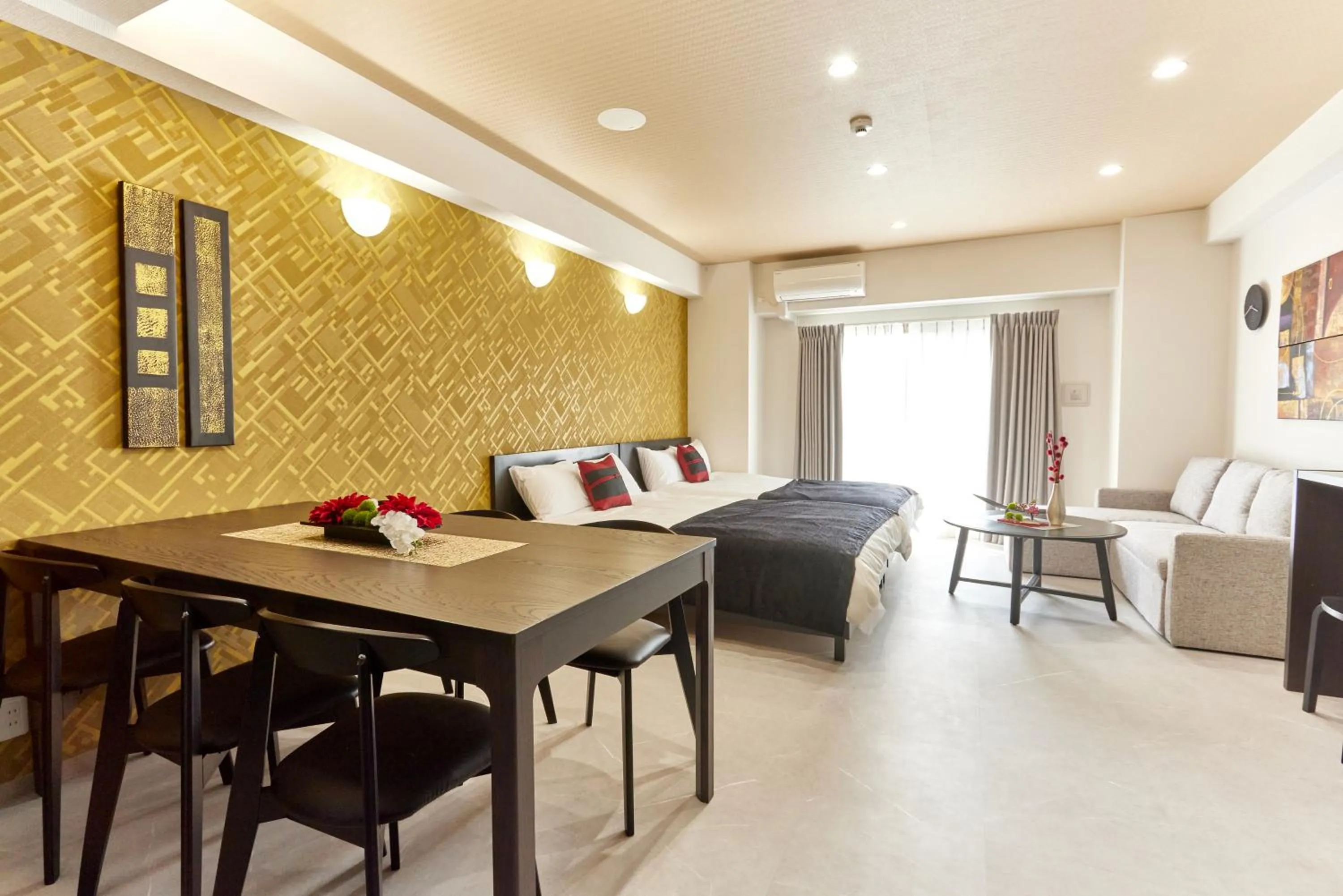 Living room, Bed in A.A.O BLDG. NAMBA