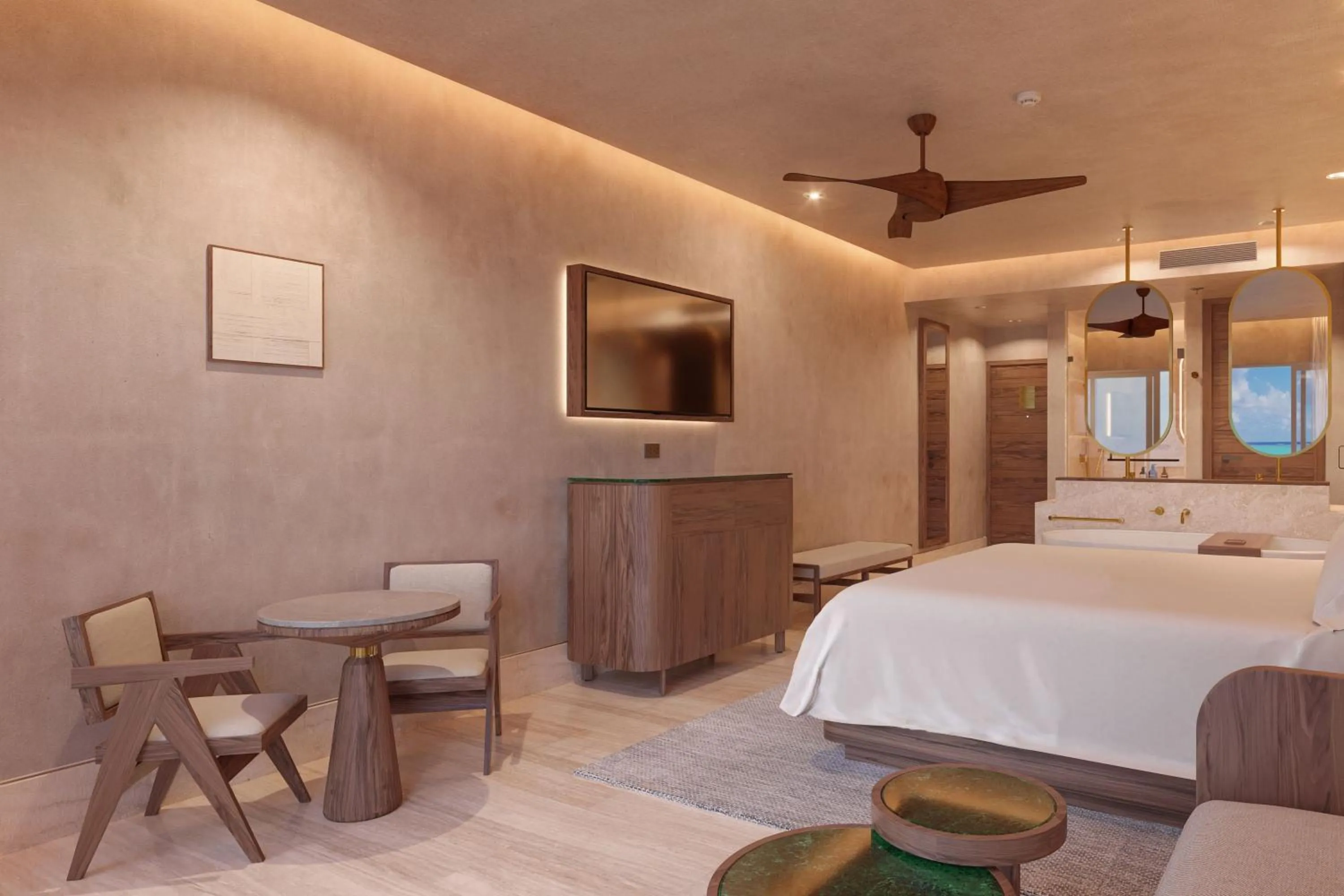 Photo of the whole room, Bed in Isla Mujeres Palace Resort - Couples Only - All Inclusive