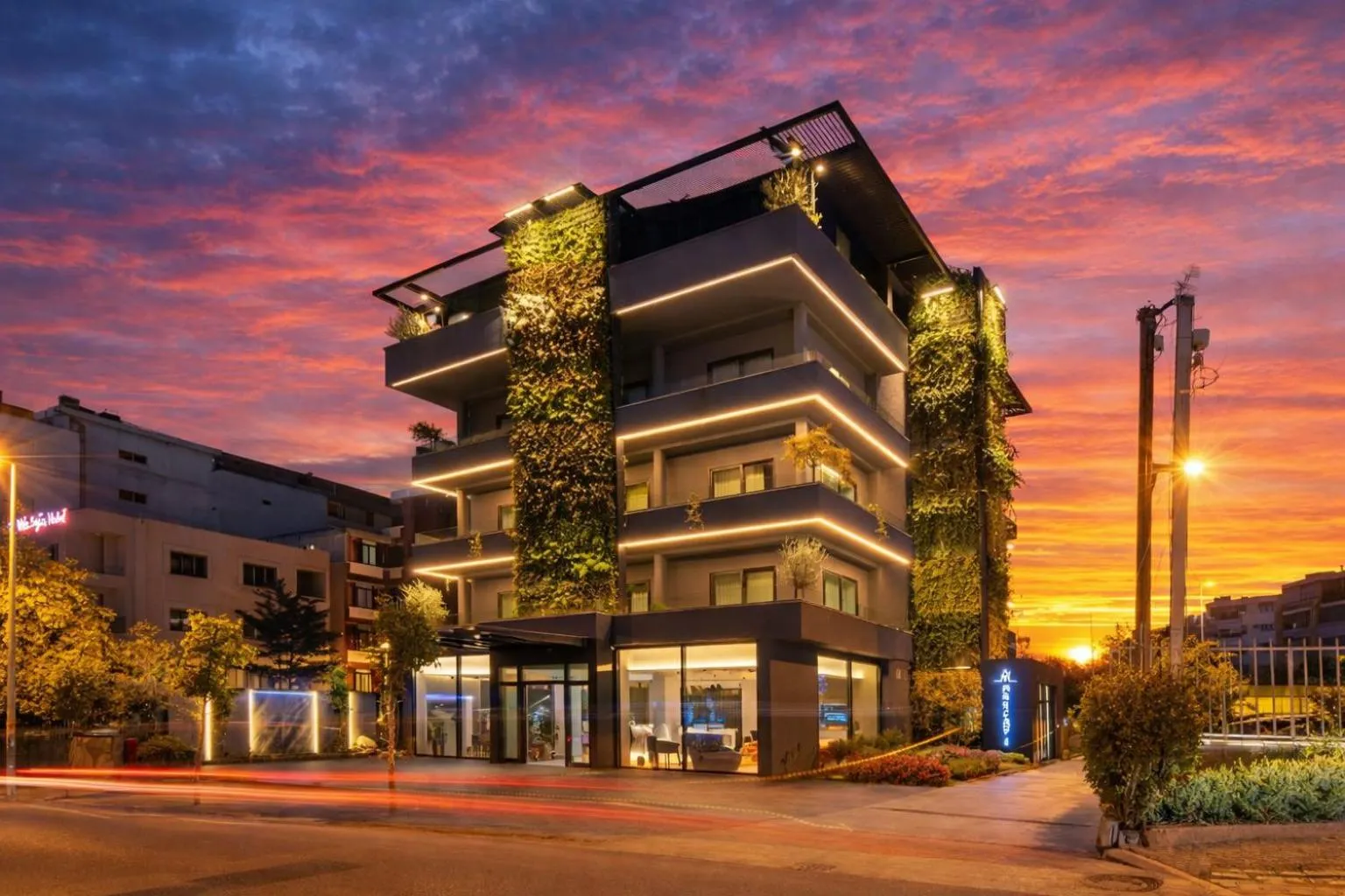 Property building in Alla Gondola Hotel & SPA Tirana