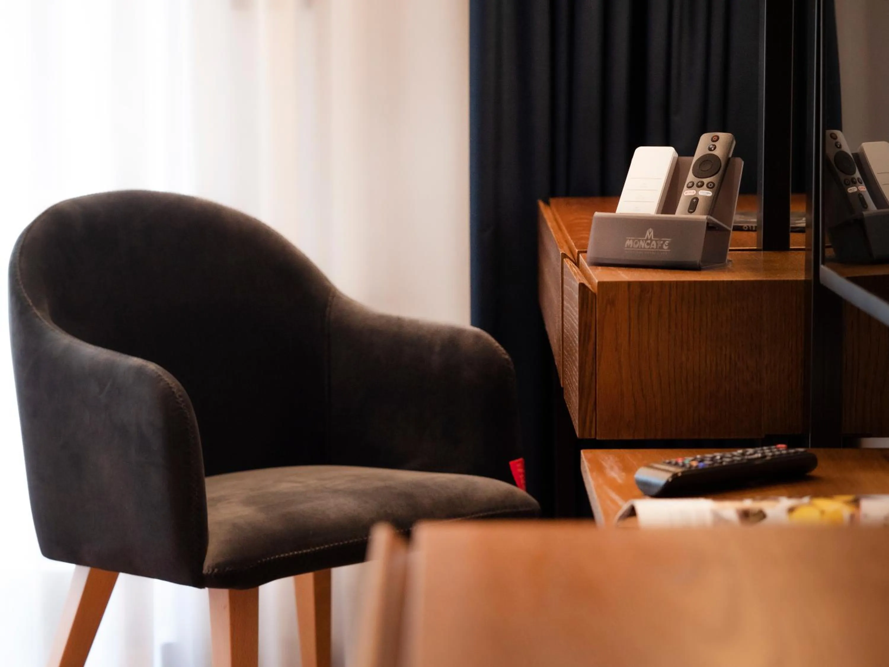 TV and multimedia in Moncafe Boutique Hotel & SPA Tirana