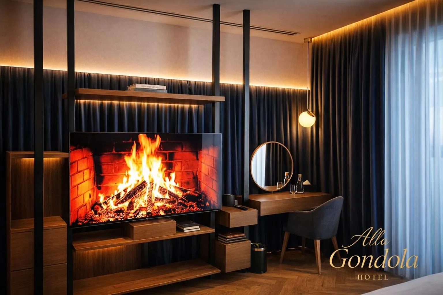 TV and multimedia in Alla Gondola Hotel & SPA Tirana