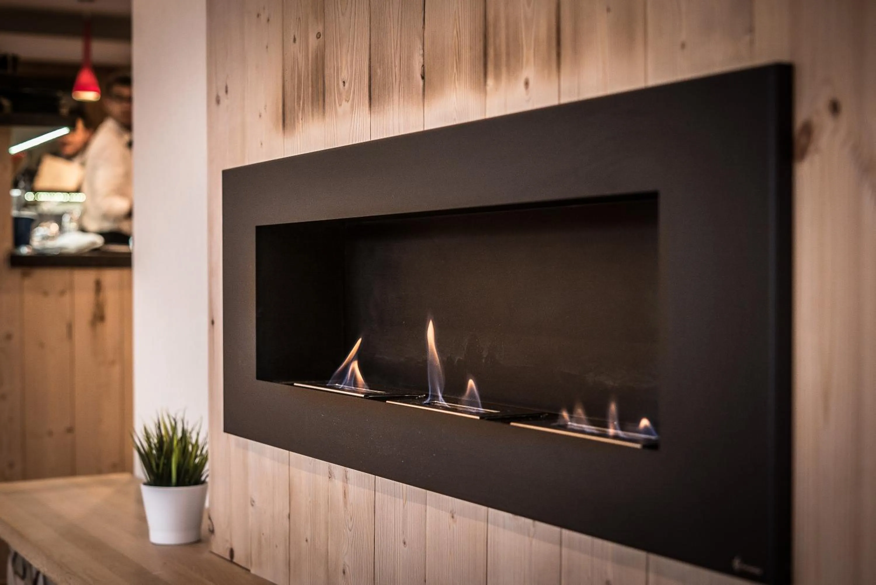 fireplace in Lobogo Resort