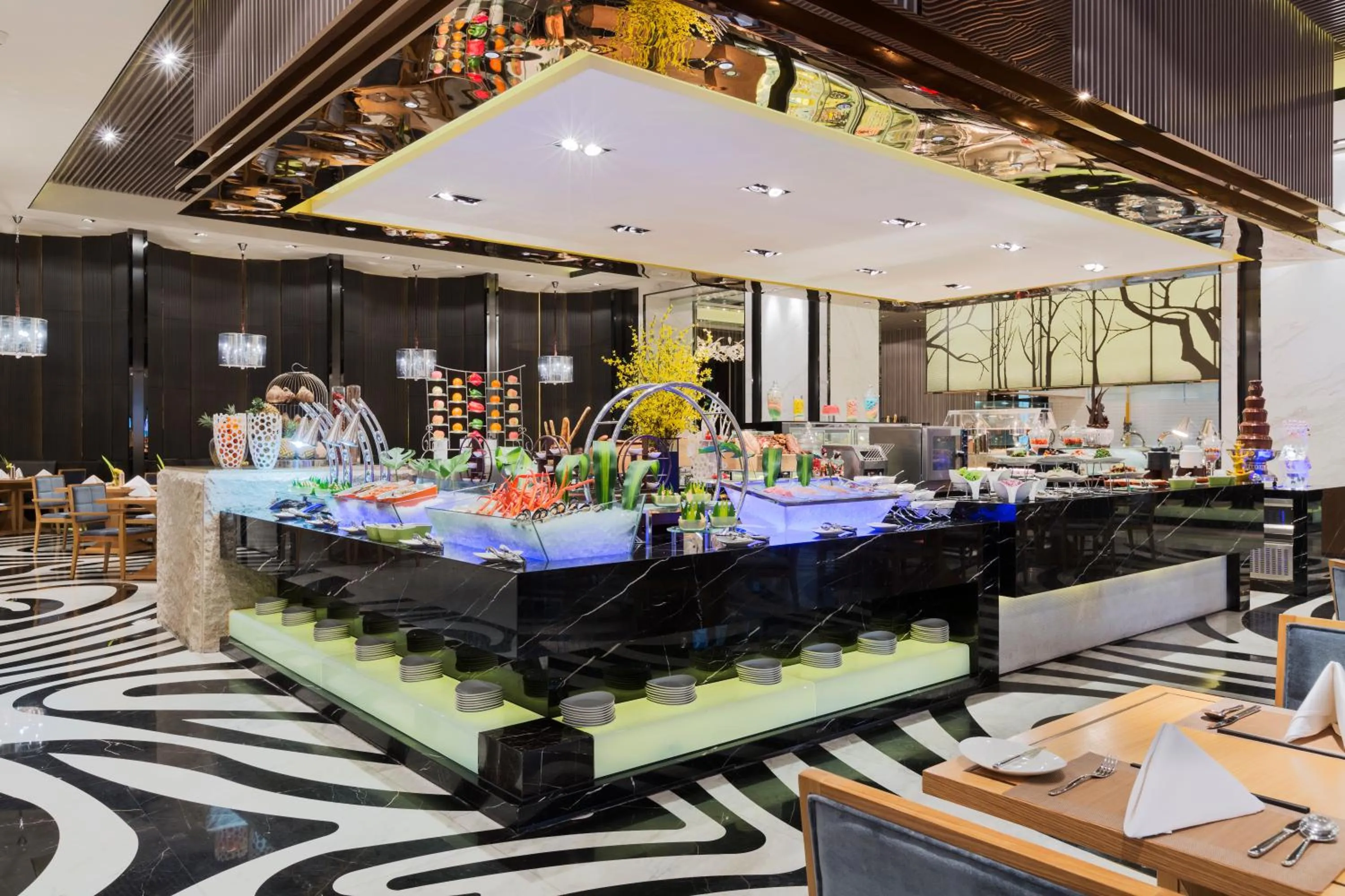 Dining area in Wanda Realm Nanjing