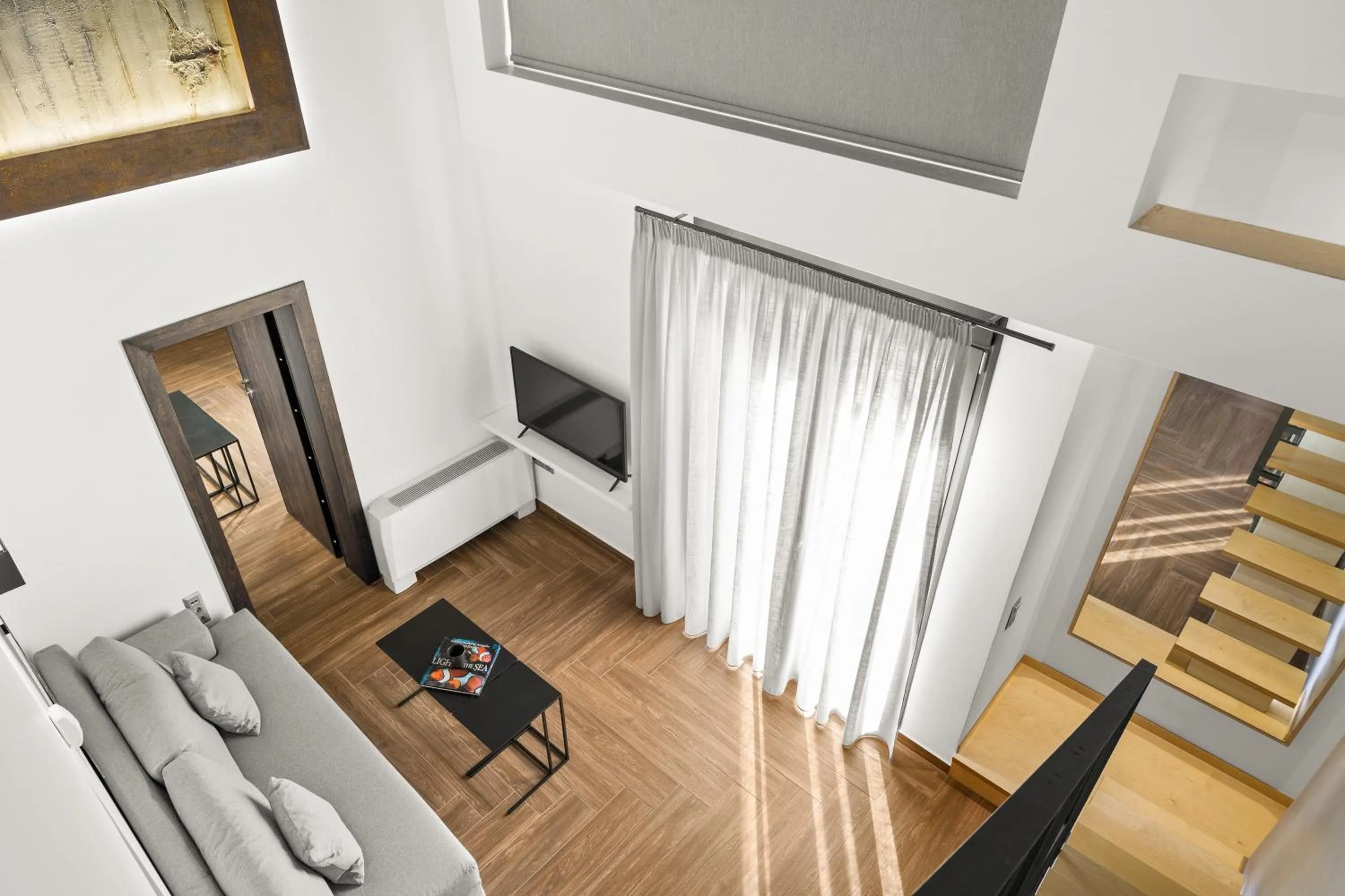 Living room in ATHENIAN VIEW LOFT