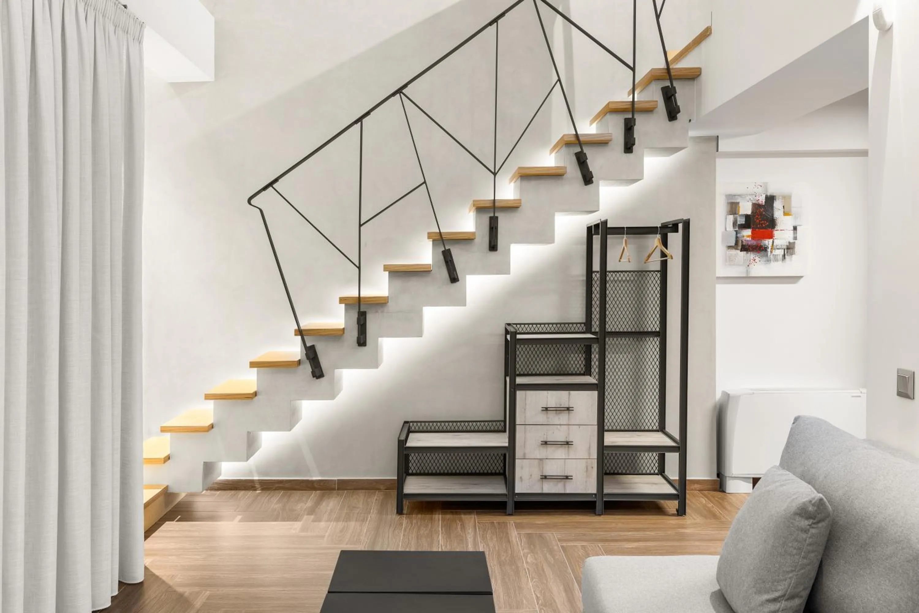 Living room in ATHENIAN VIEW LOFT