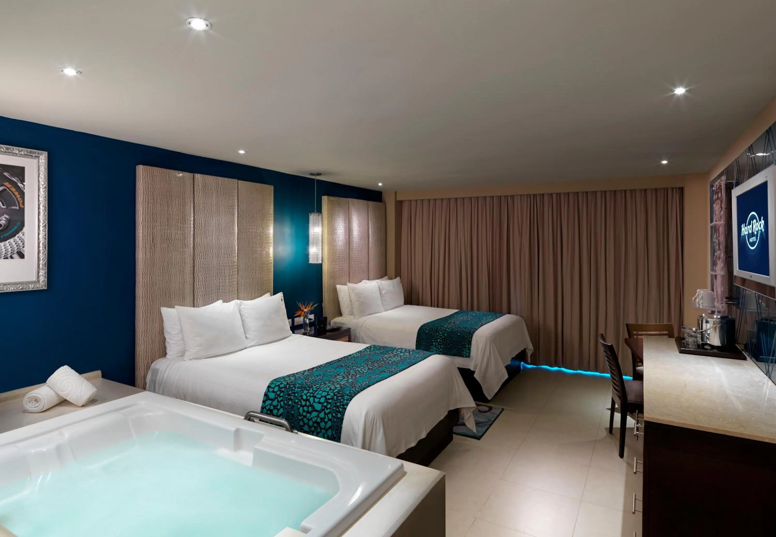 Bedroom, Bed in Hard Rock Hotel Cancun - All Inclusive