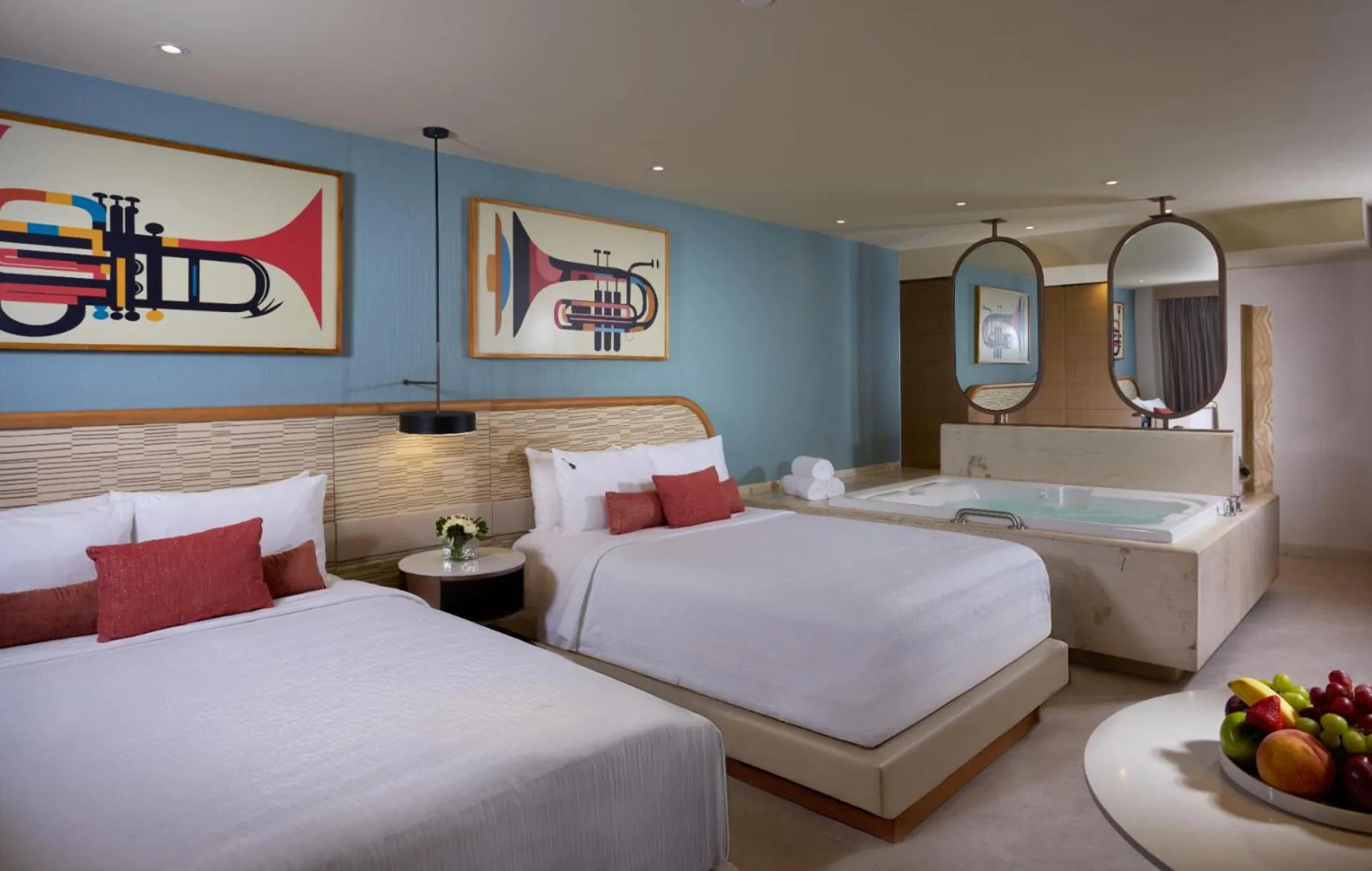 Bedroom, Bed in Hard Rock Hotel Cancun - All Inclusive