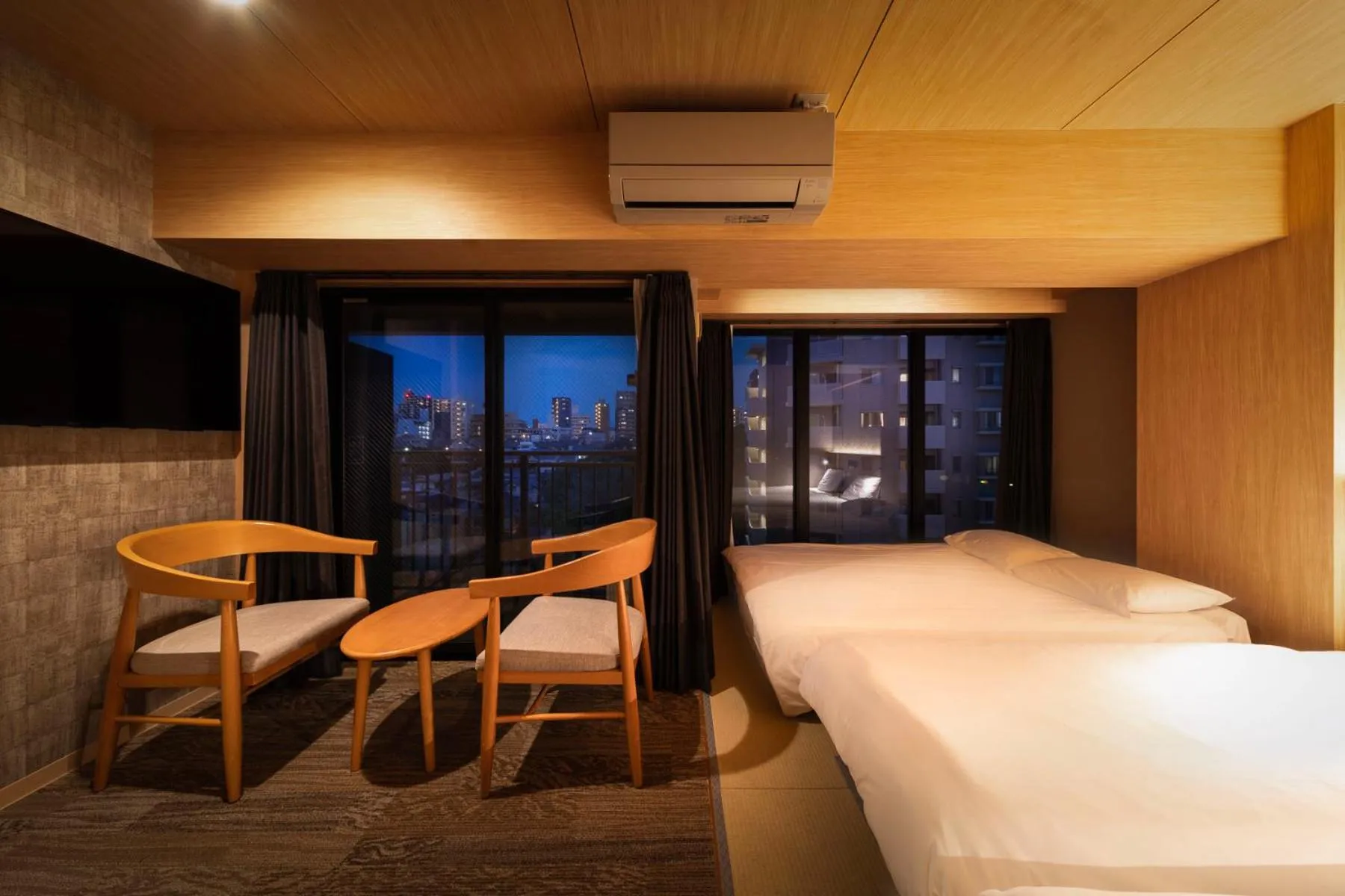 Bed in WELLSTAY Shinsekai Wakyo