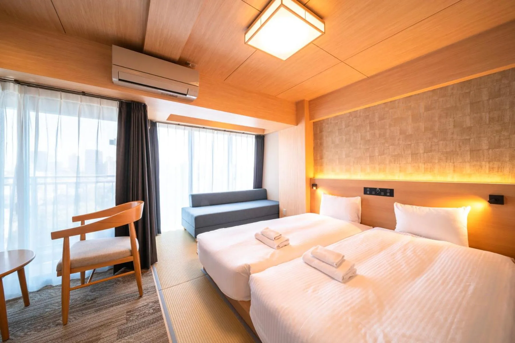 Twin Room with Sofa in WELLSTAY Shinsekai Wakyo