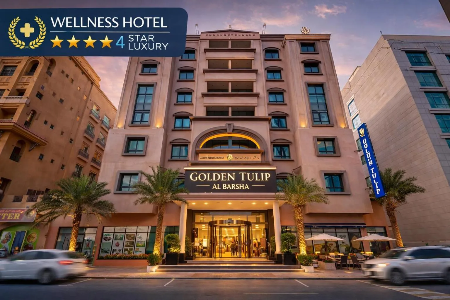Property building in Orchid Hotel Al Barsha "Formerly Golden Tulip Hotel Al Barsha"