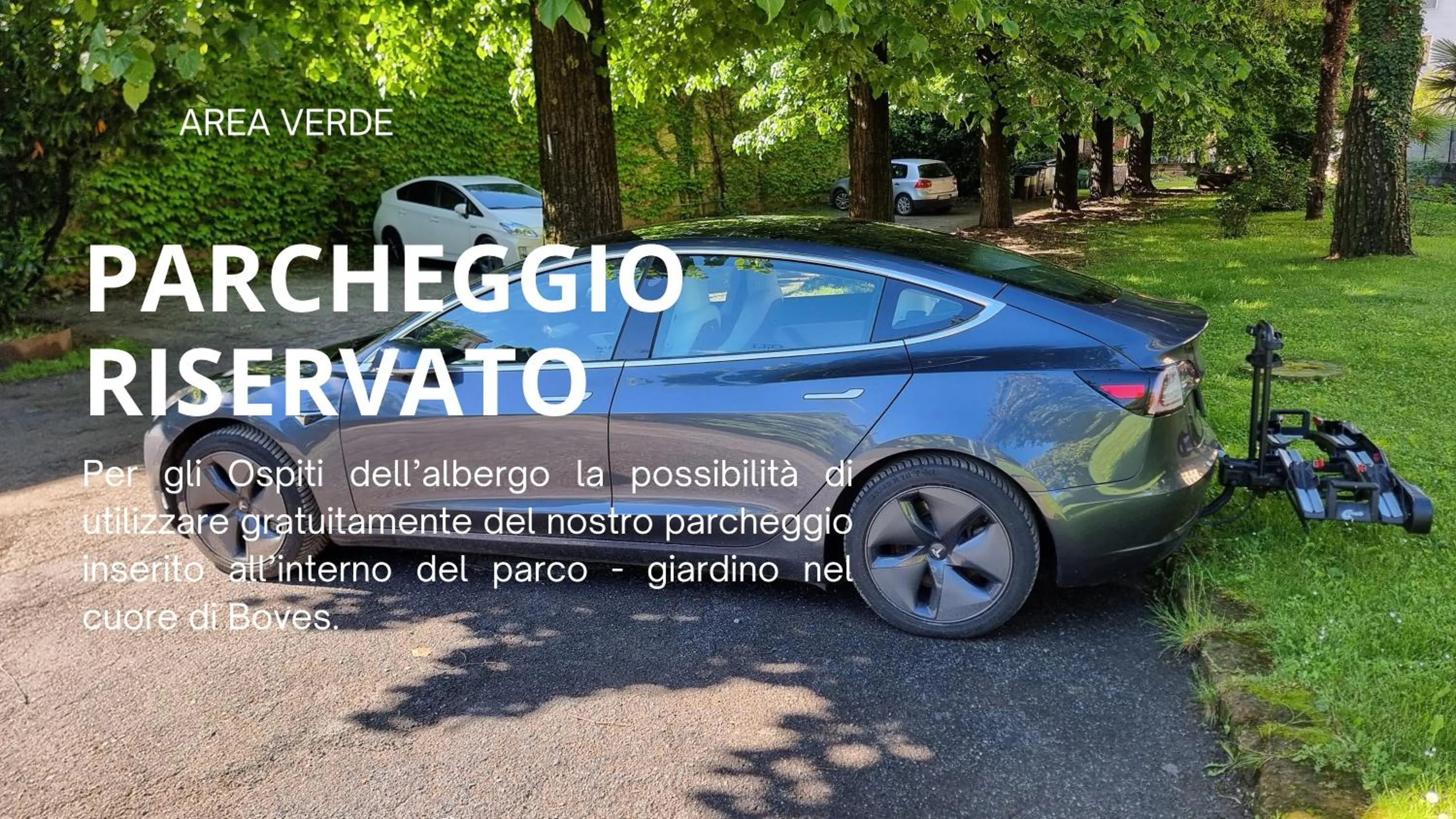 Garden view in Albergo Ristorante Trieste Boves