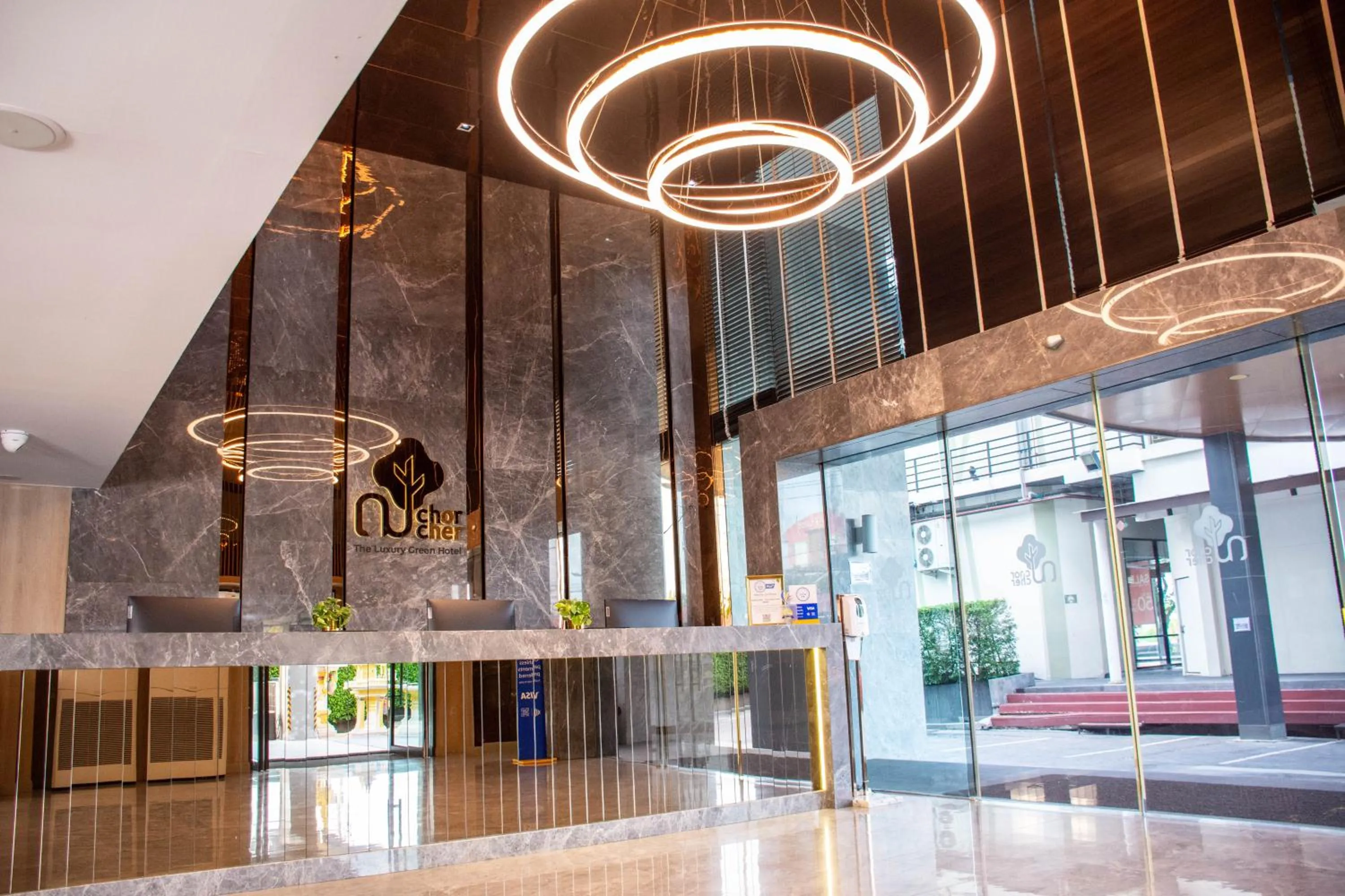 Lobby or reception in Chor Cher The Luxury Green Hotel - SHA Extra Plus