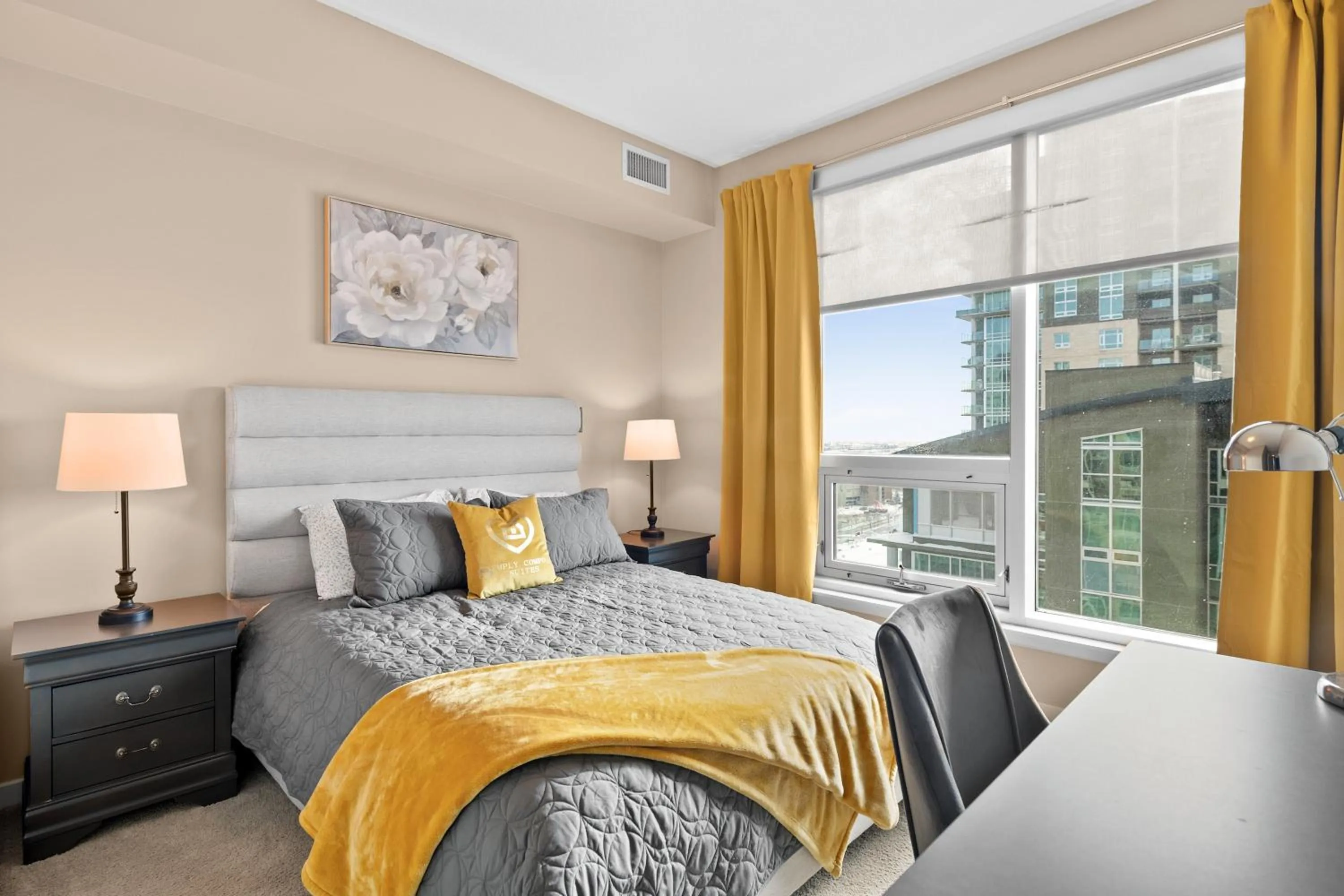 Bed in Stylish Downtown Condos by GLOBALSTAY