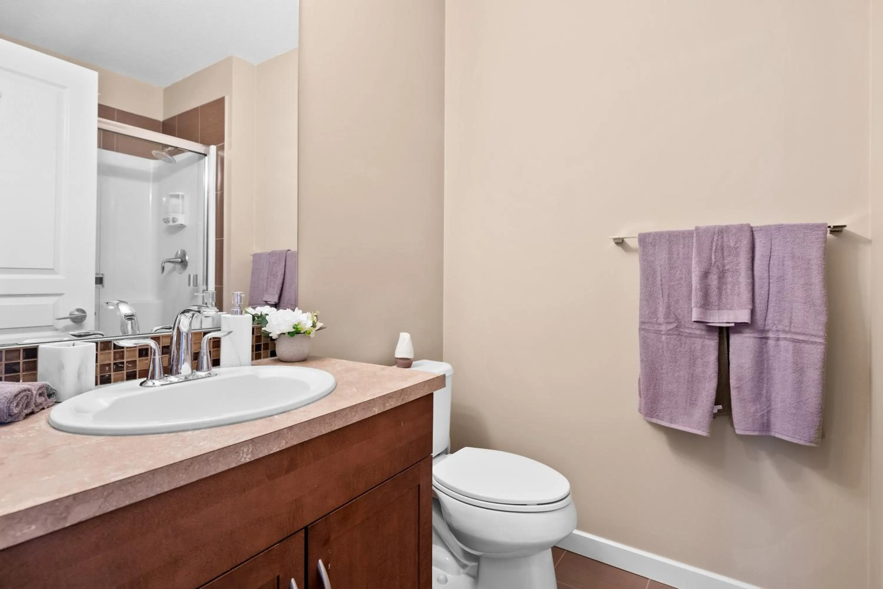 Bathroom in Stylish Downtown Condos by GLOBALSTAY