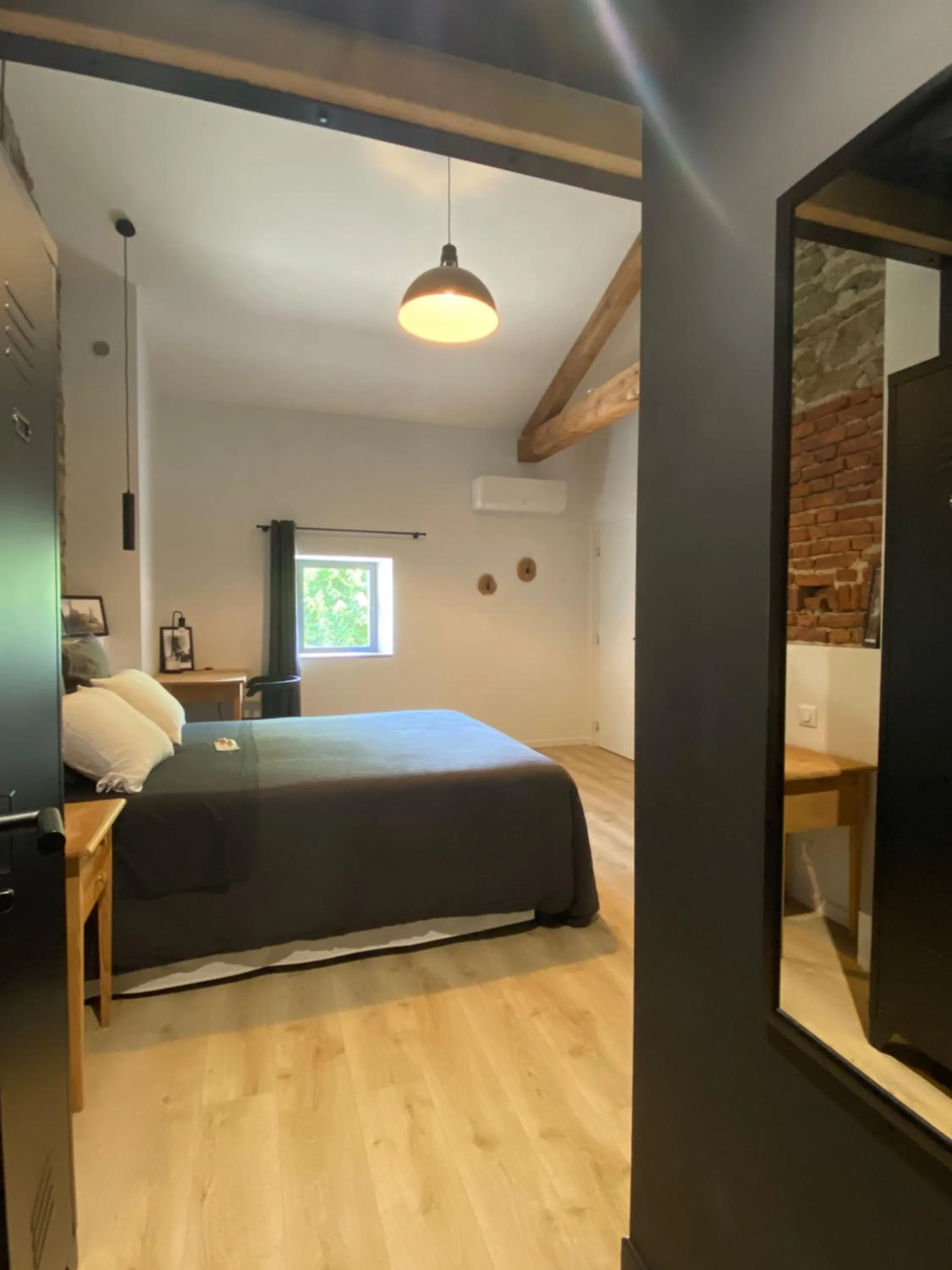 Bed in Chambres d hôtes La clé des arches