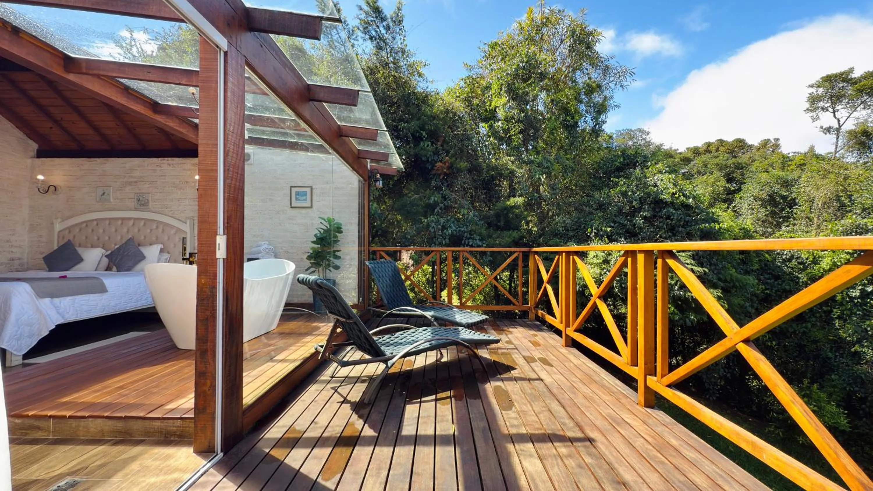 Garden view in Pousada Villa Monte Verde