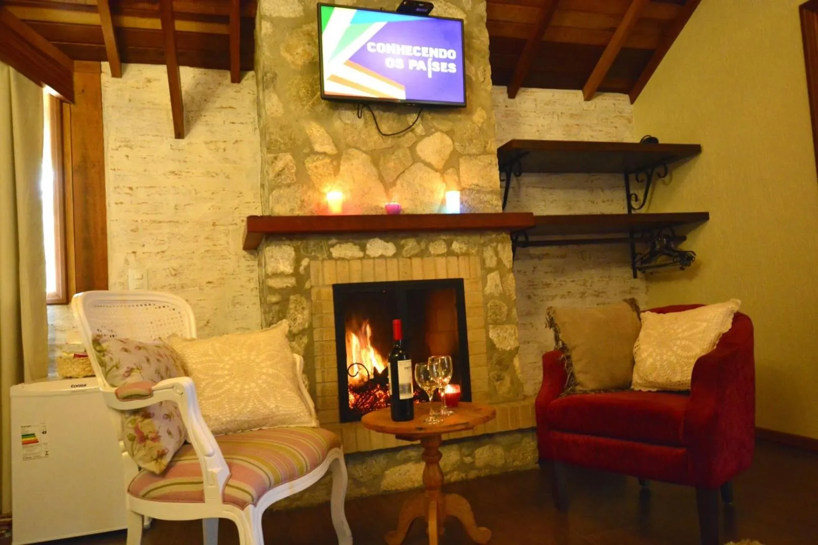 Seating area in Pousada Villa Monte Verde