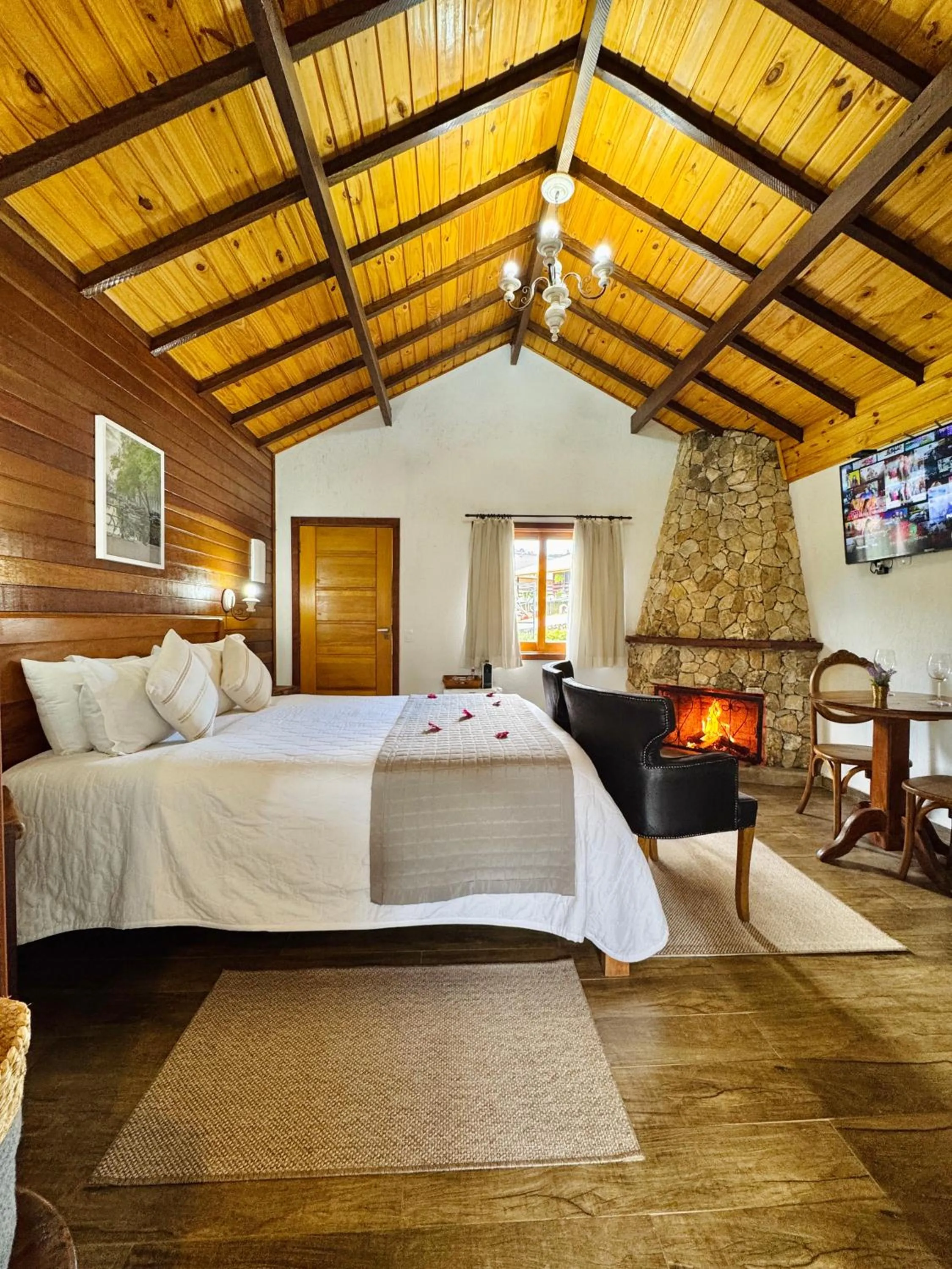 Bed in Pousada Villa Monte Verde